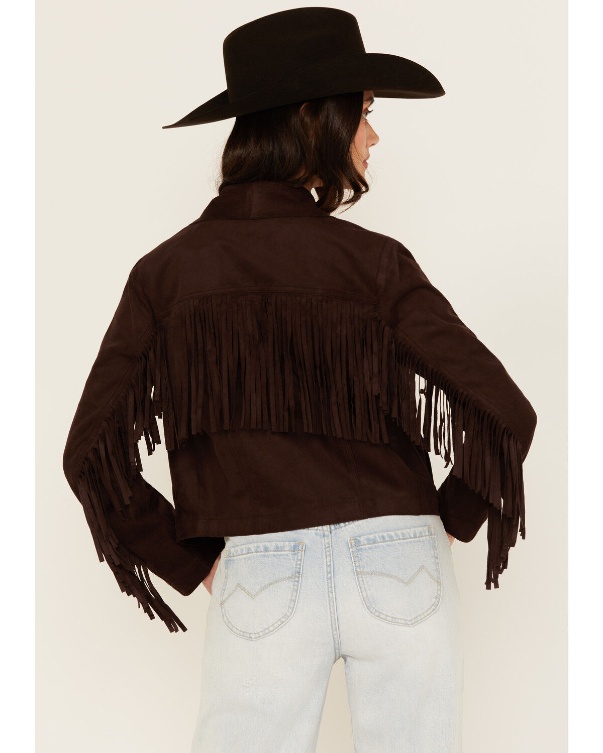 Shyanne Women's Faux Suede Fringe Jacket