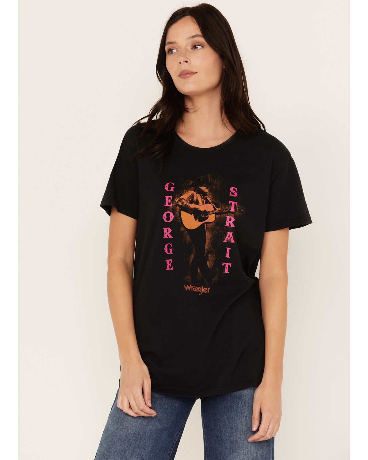 George Strait by Wrangler Women's Short Sleeve Concert Graphic Tee