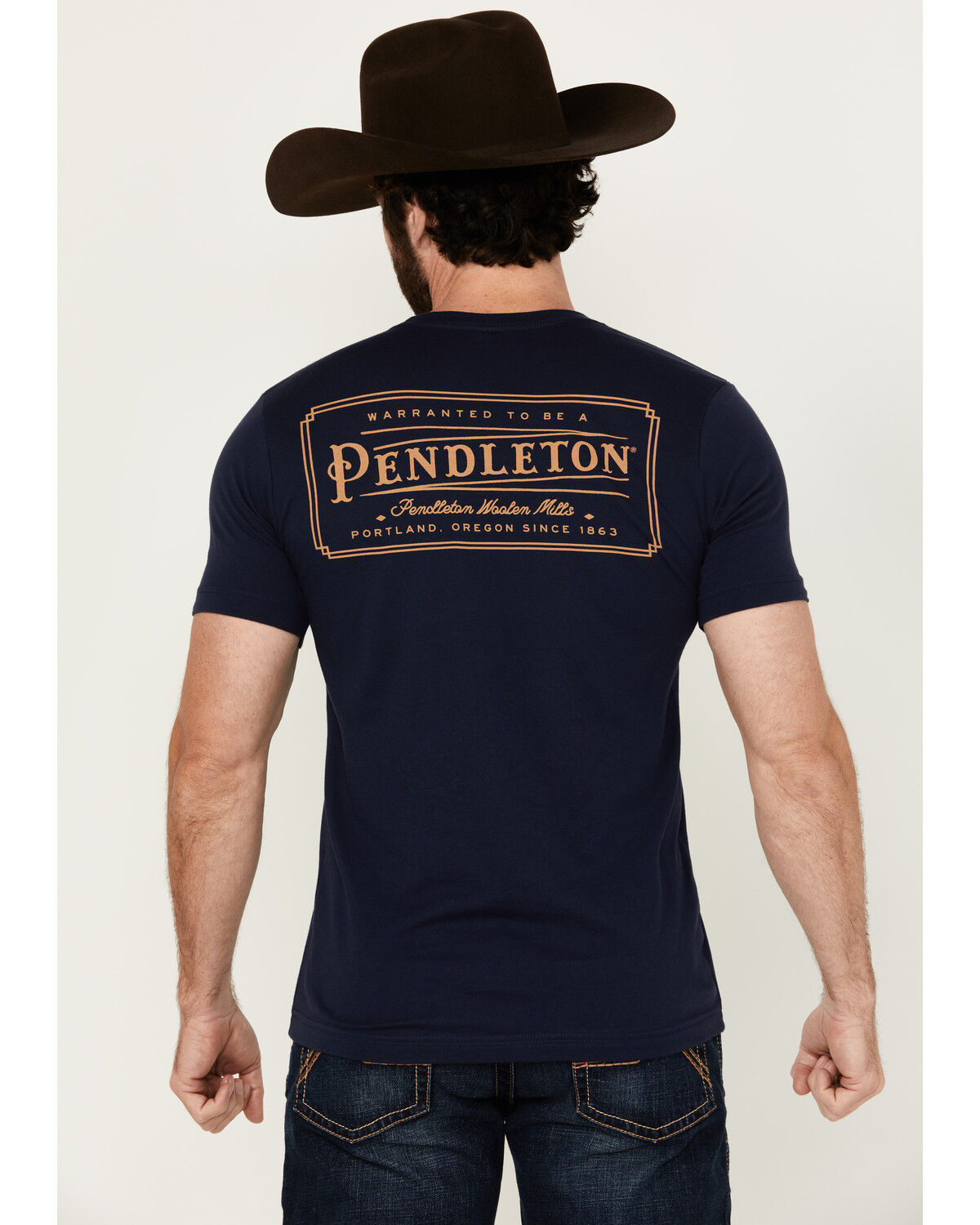 Pendleton Men's Rectangle Logo Short Sleeve Graphic T-Shirt