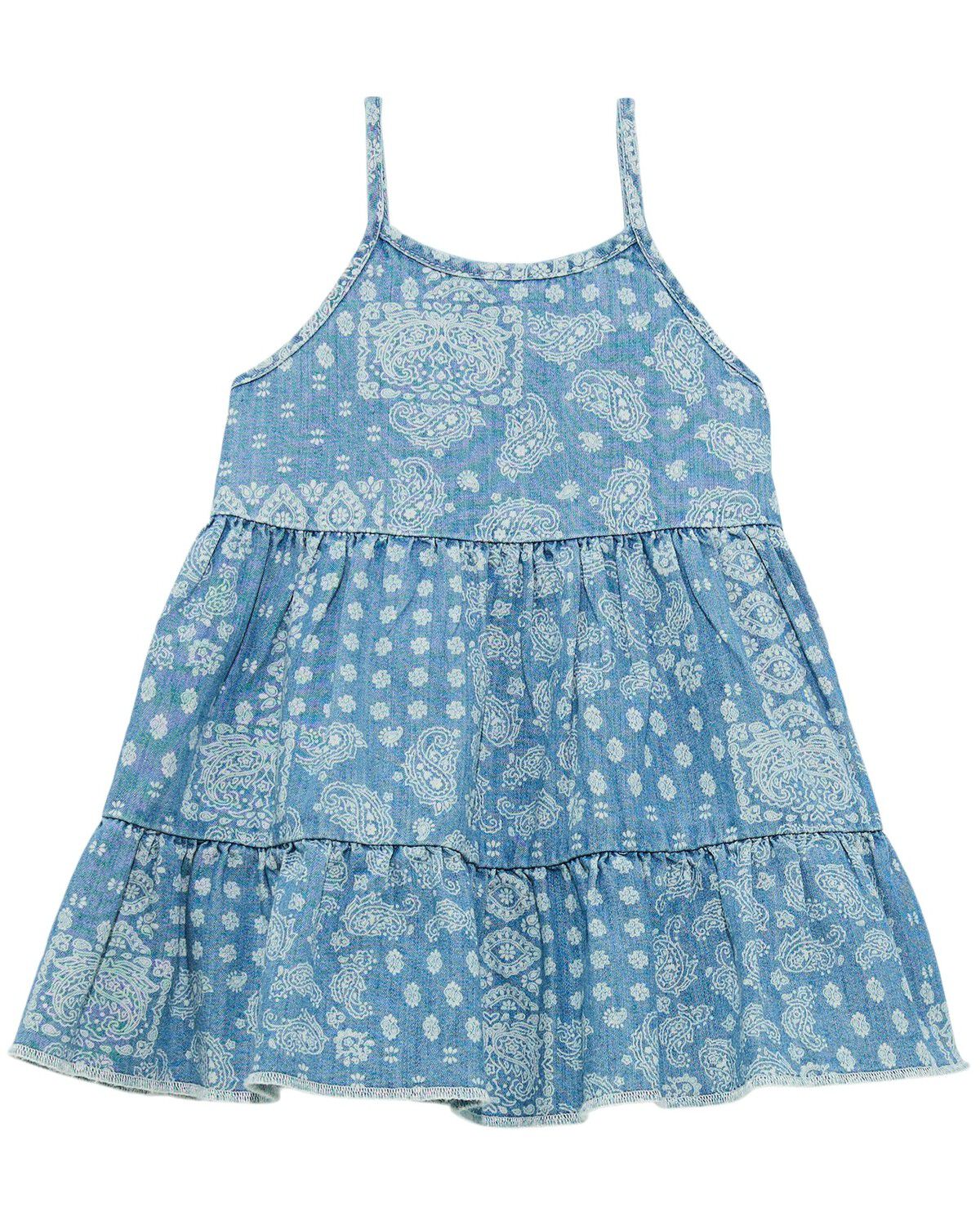 Wrangler Infant Girls' Bandana Print Denim Dress Set - 2 Piece