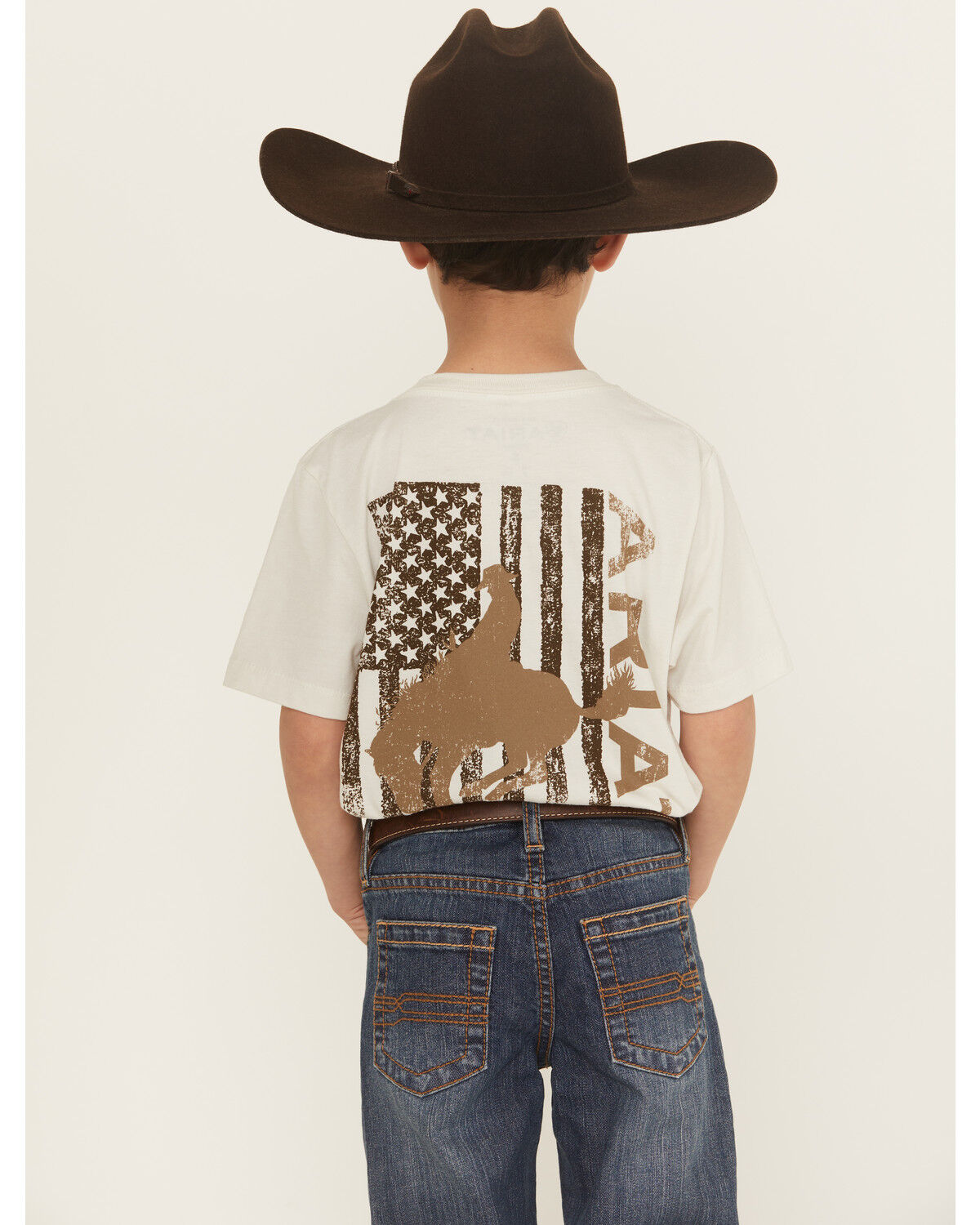 Ariat Boys' Bronco Flag Short Sleeve Graphic T-Shirt