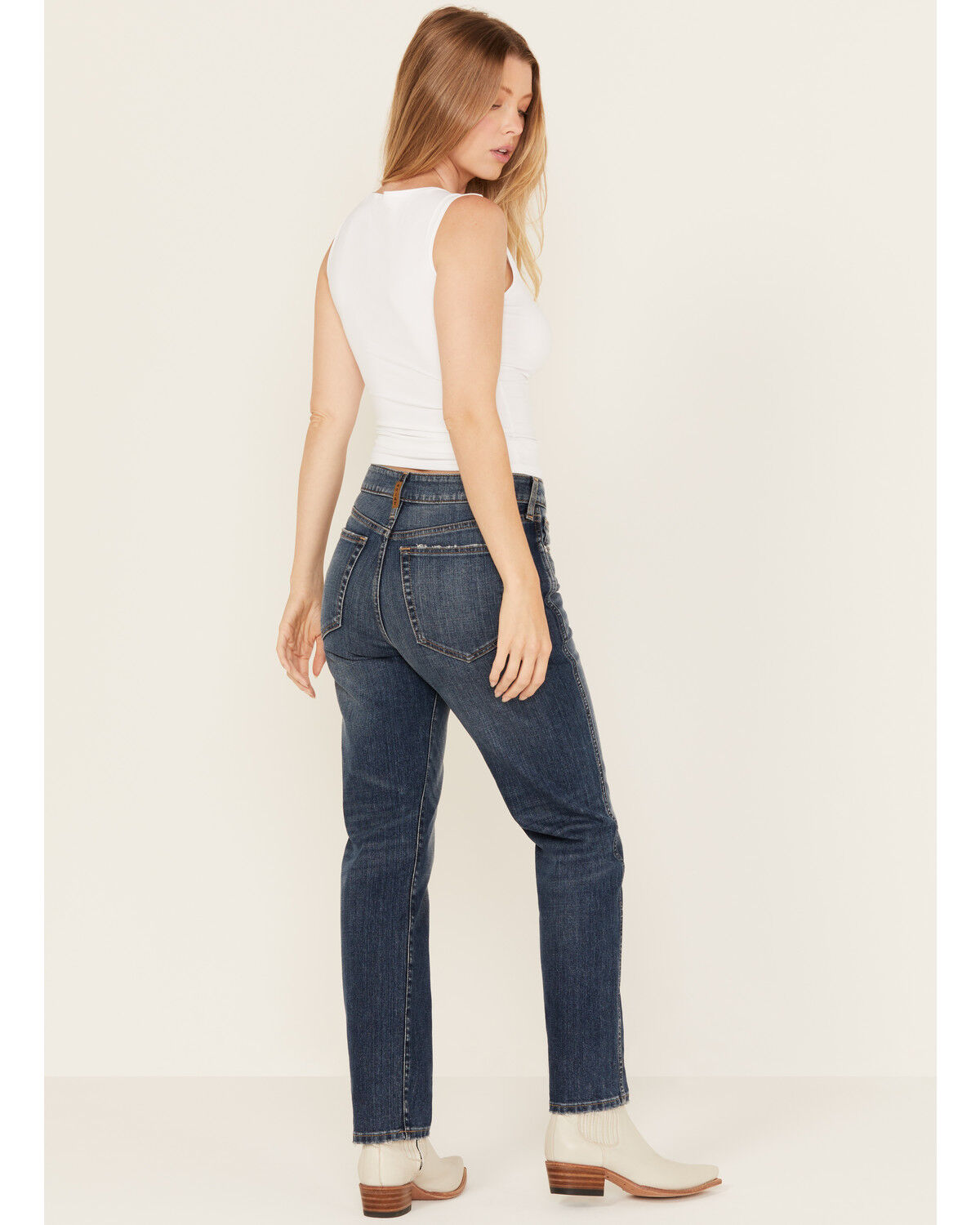 Ariat Women's Bridle Dark Wash High Rise Slim Straight Stretch Denim Jeans