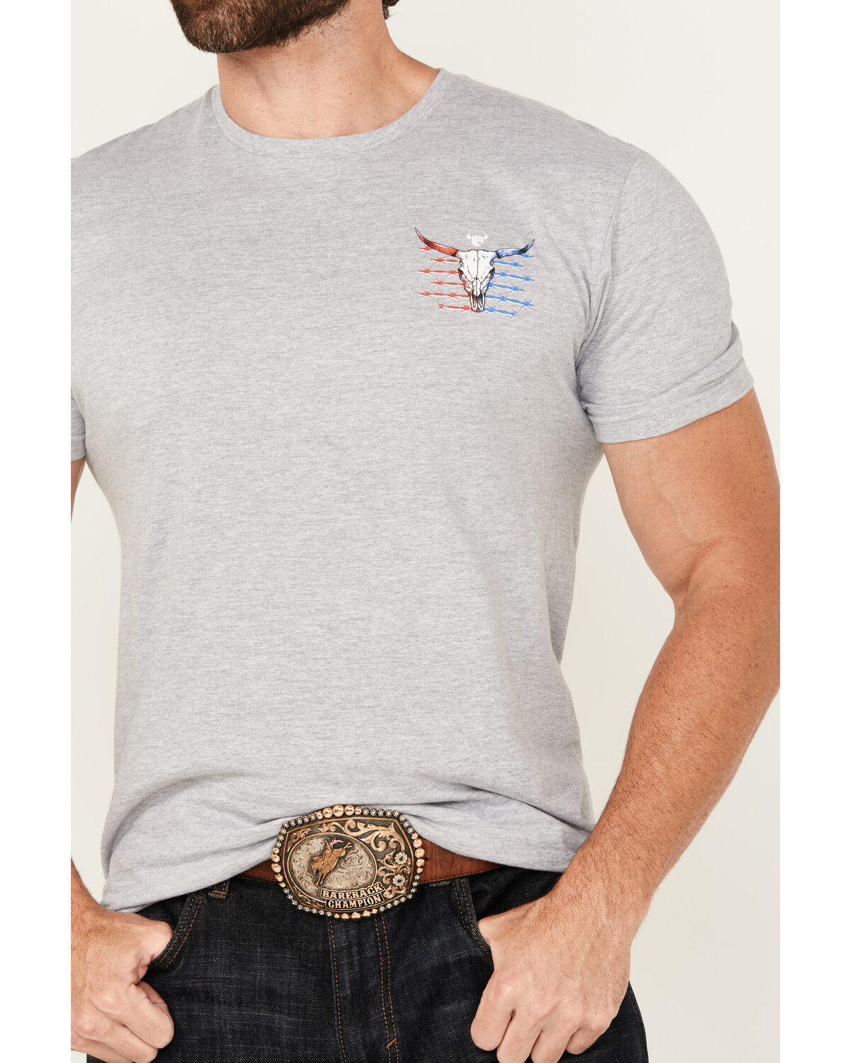 Cowboy Hardware Men's Live Free Short Sleeve Graphic T-Shirt