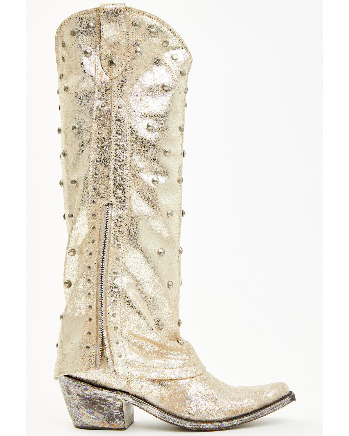 Liberty Black Women's Danet Tall Studded Western Boots - Round Toe