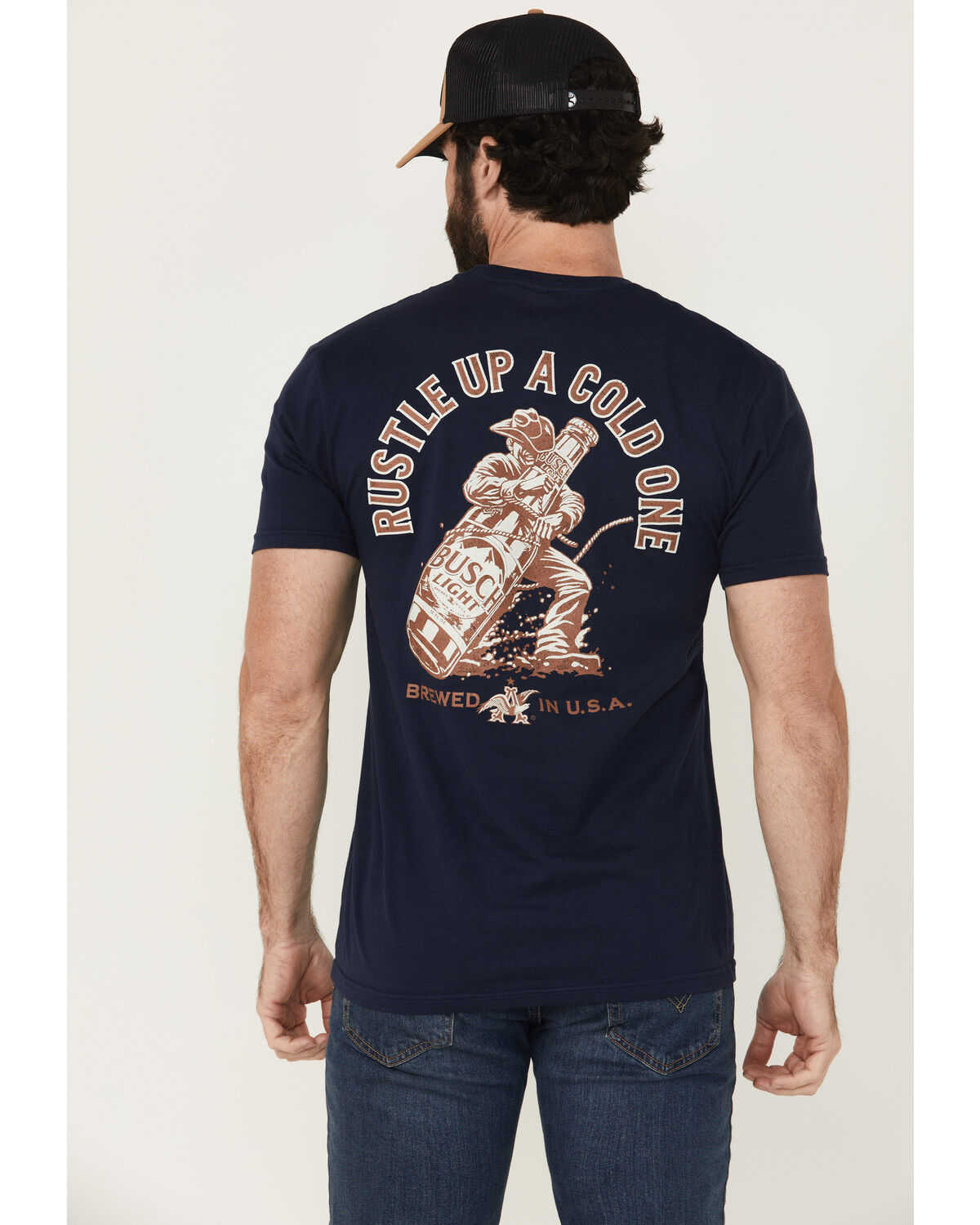 Buckwear Men's Busch Rustle Short Sleeve Graphic T-Shirt