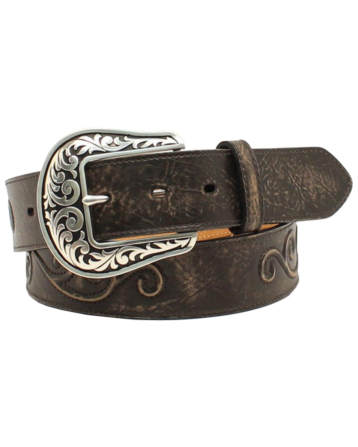 Nocona Women's Scroll Large Round Concho Belt