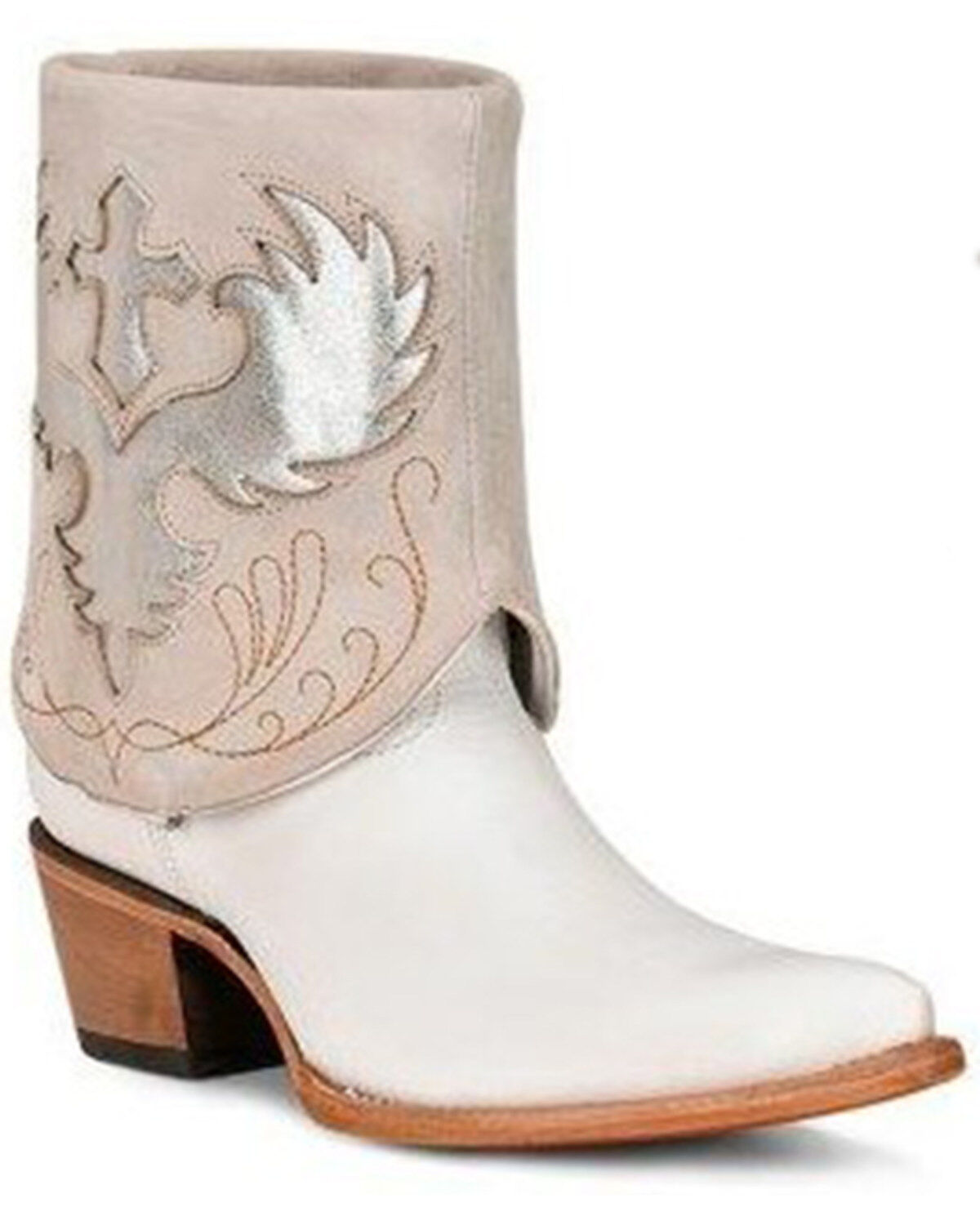 Corral Women's Lamb Wing & Cross Convertible Western Booties - Snip Toe