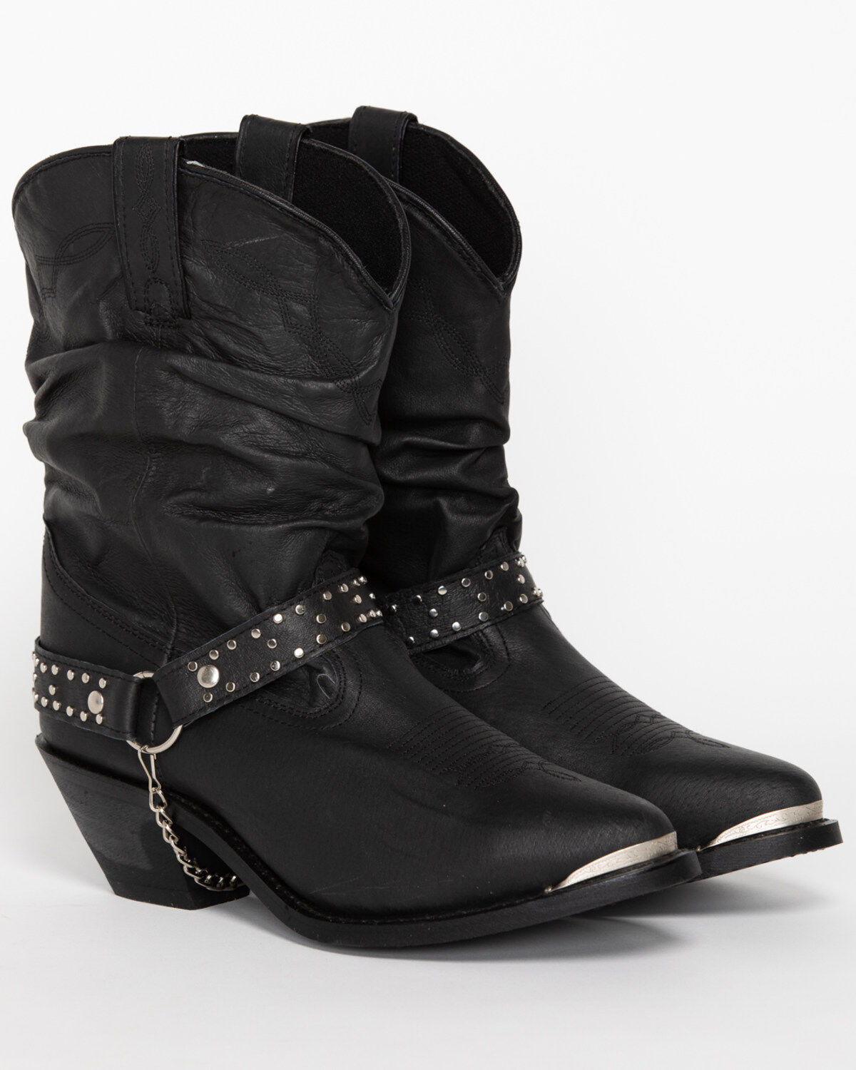Shyanne Women's Tammye Slouch Harness Fashion Boots - Round Toe
