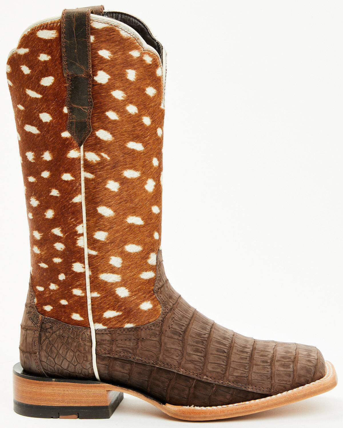 Ariat Women's Frontier Angelina Exotic Caiman Western Boots - Broad Square Toe