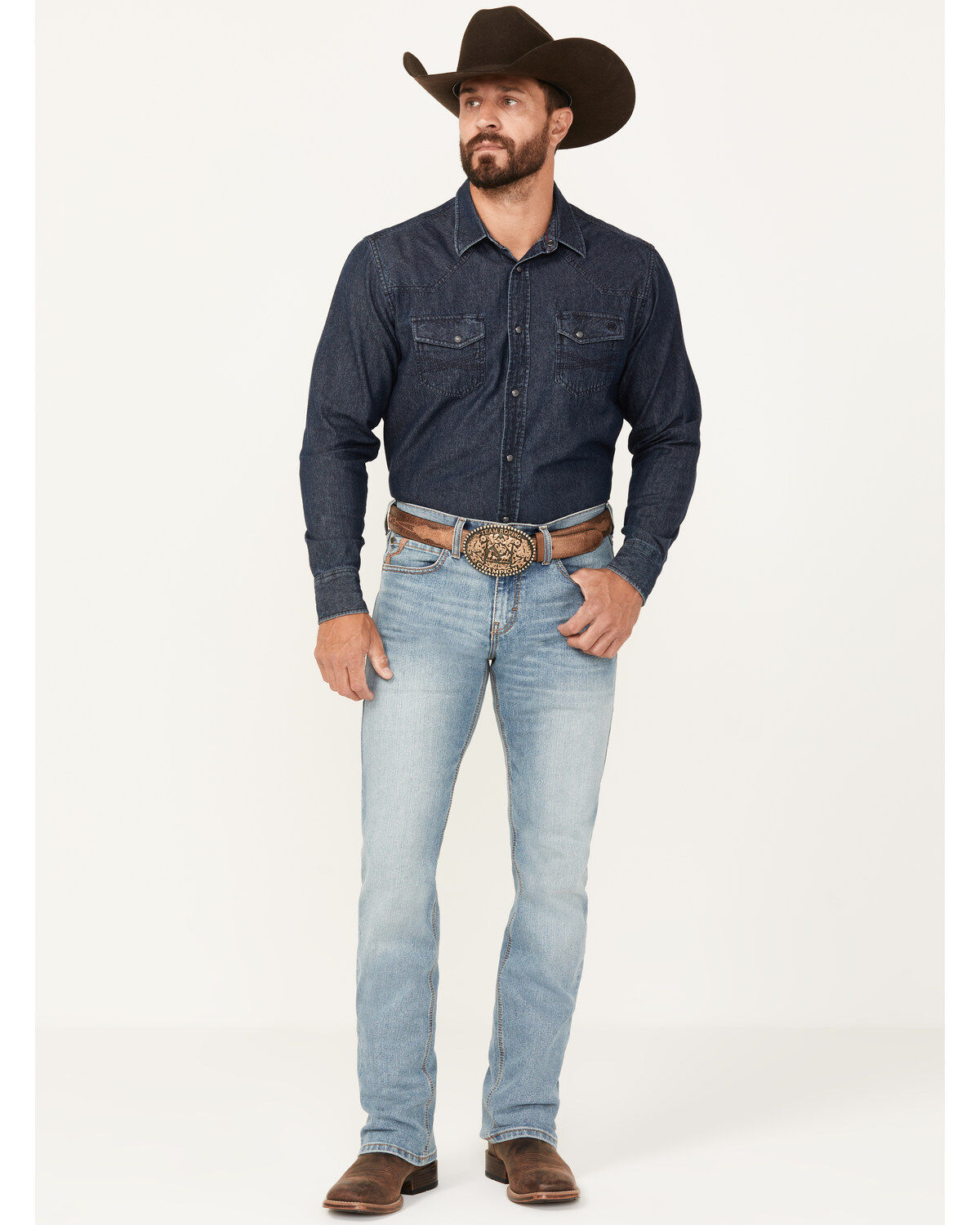 Ariat Men's M7 Linda Ray Light Wash Slim Straight Pro Series Performance Denim Jeans