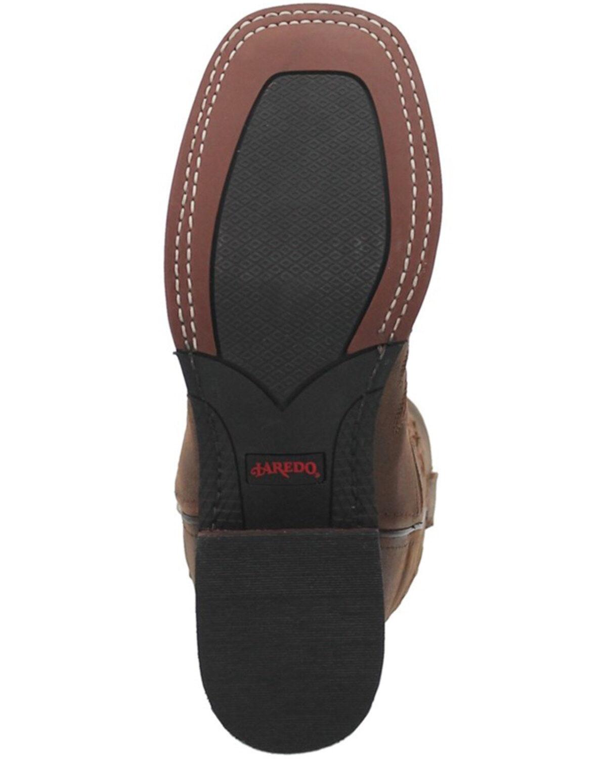 Laredo Women's Stella Leopard Print Inlay Studded Western Performance Boots - Square Toe