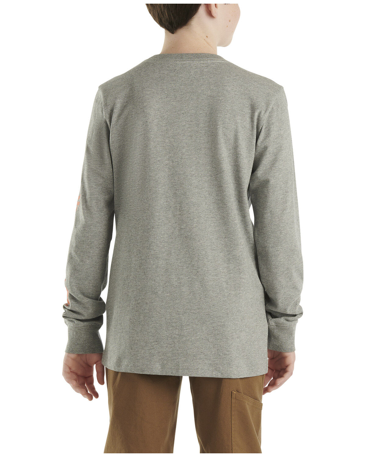 Carhartt Boys' Logo Long Sleeve Pocket T-Shirt