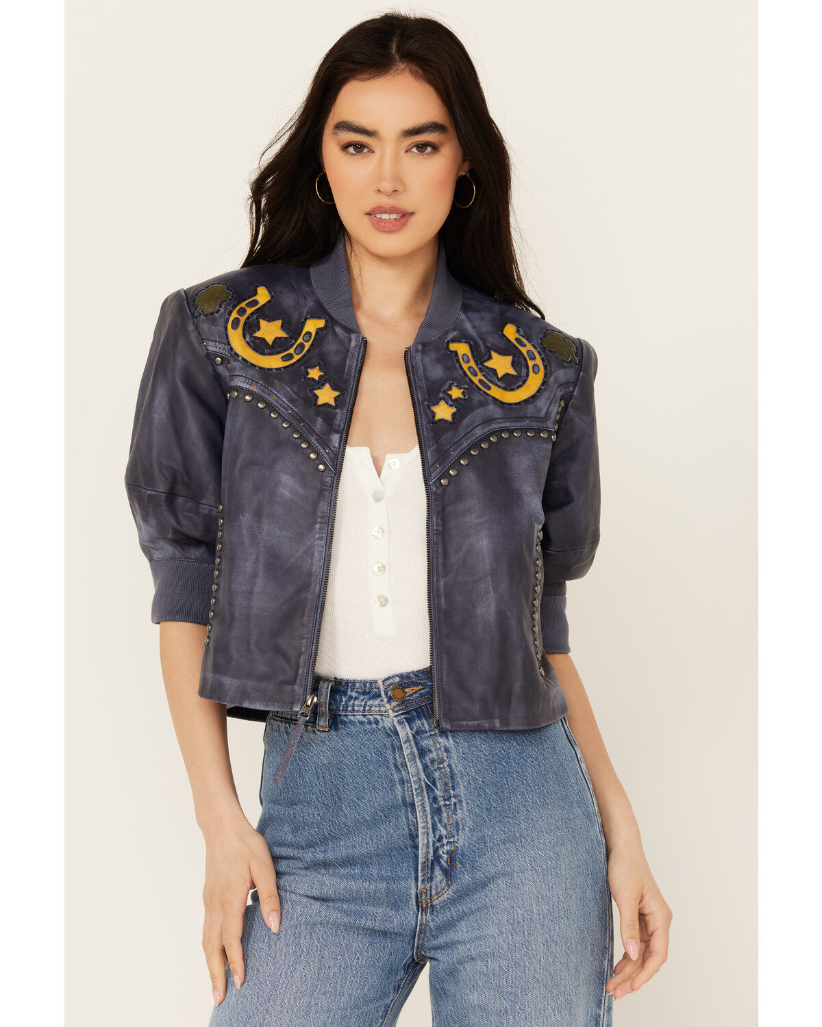 Double D Ranch Women's Ti-Yi-Yo Leather Jacket