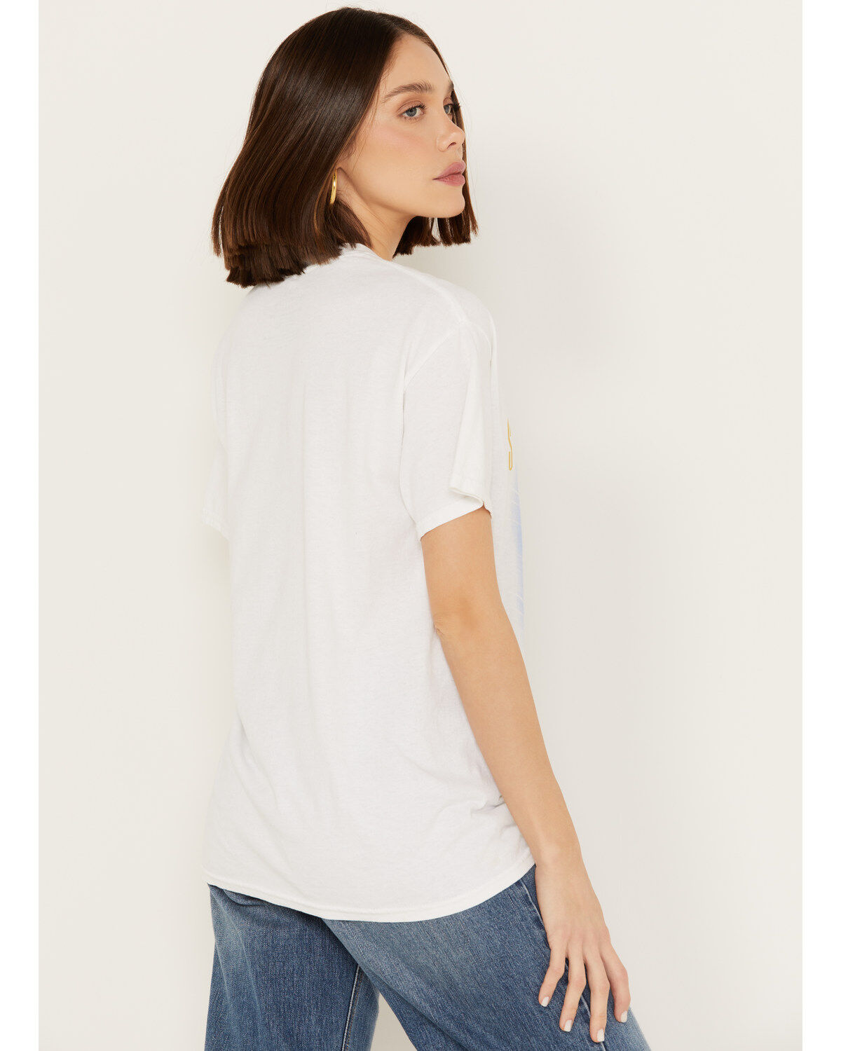 Merch Traffic Women's Chris Stapleton Metallic Oversized Short Sleeve Graphic Tee