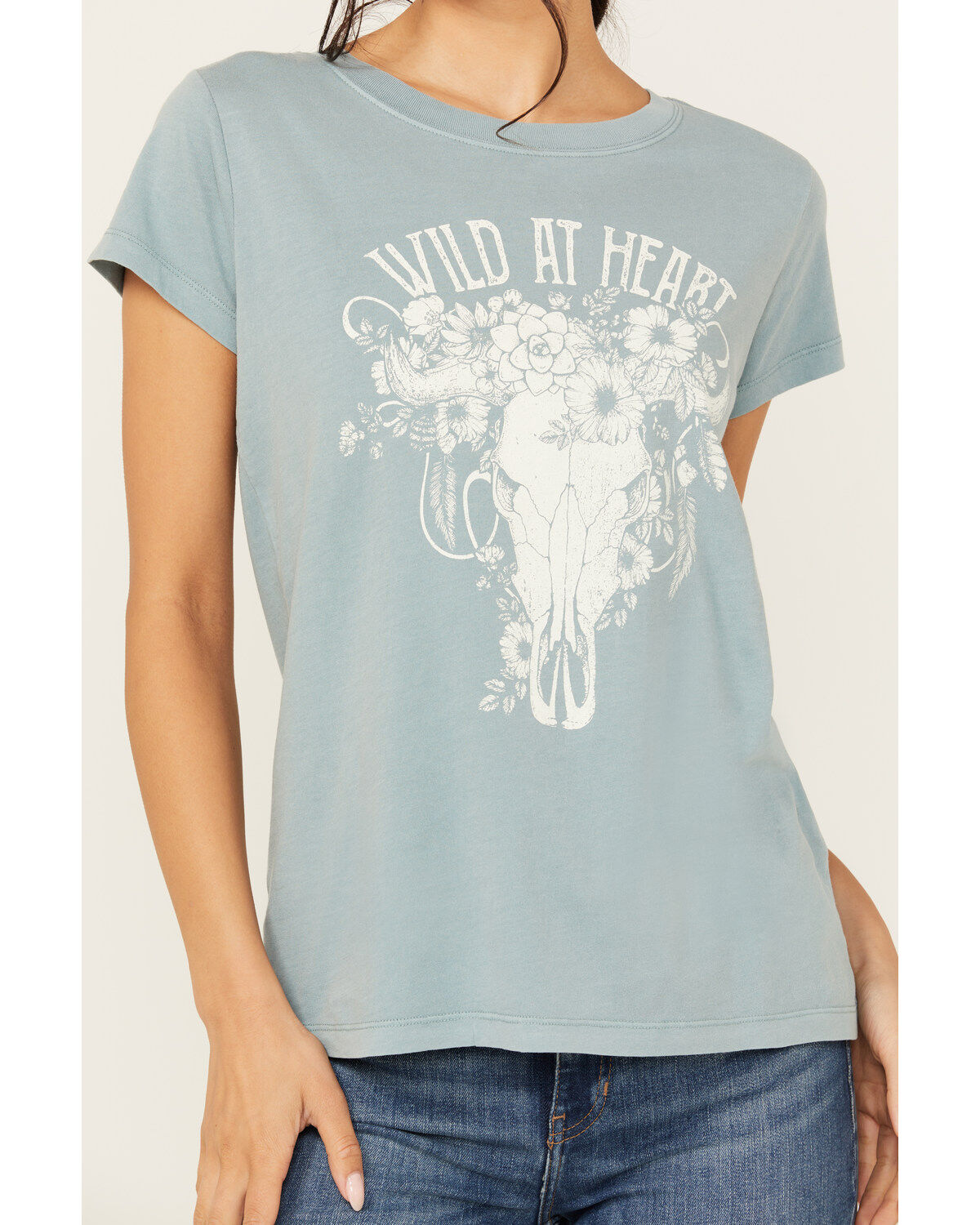 Shyanne Women's Wild At Heart Short Sleeve Graphic Tee