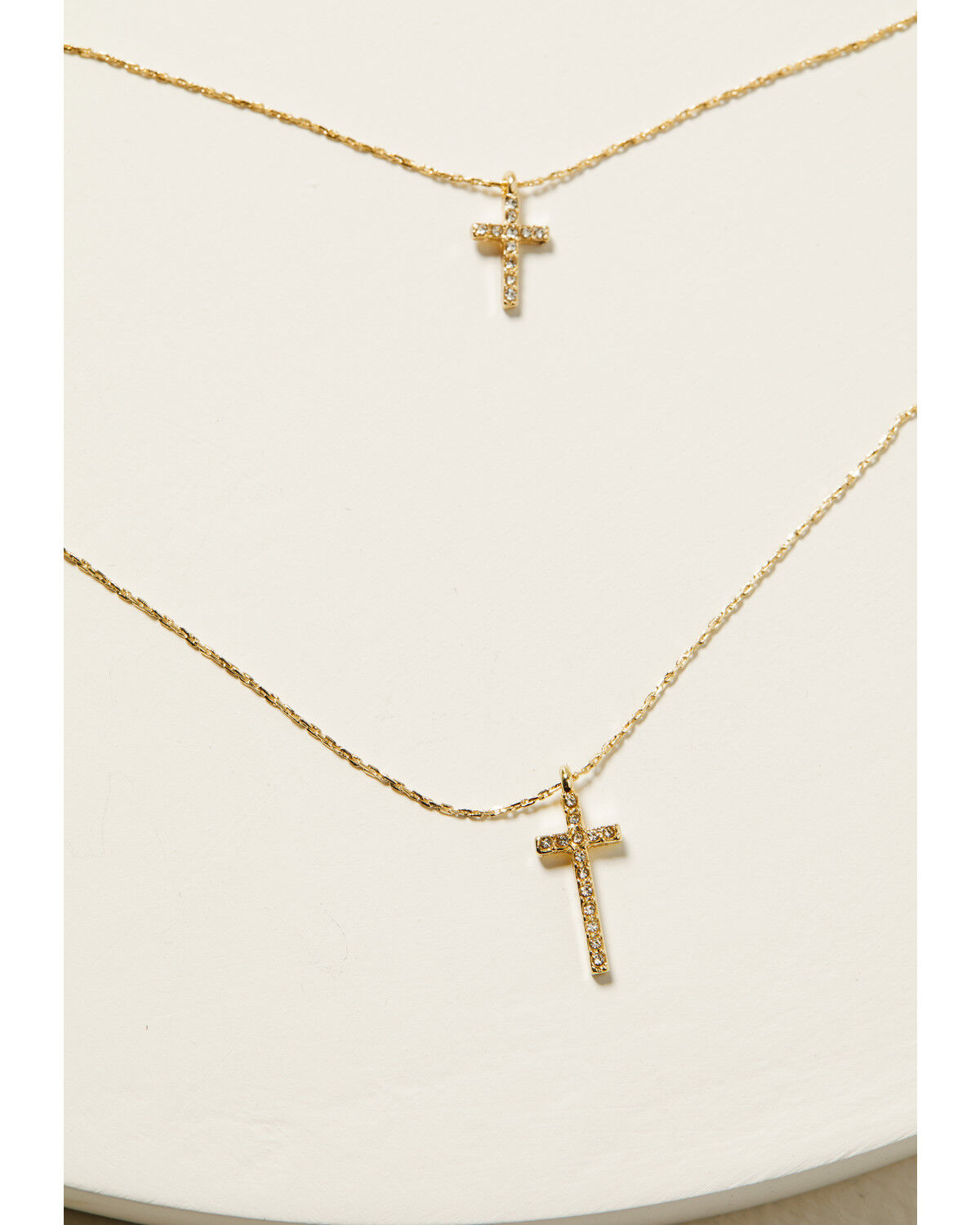 Shyanne Women's 14K Gold Delicate Cross Two-Layer Necklace