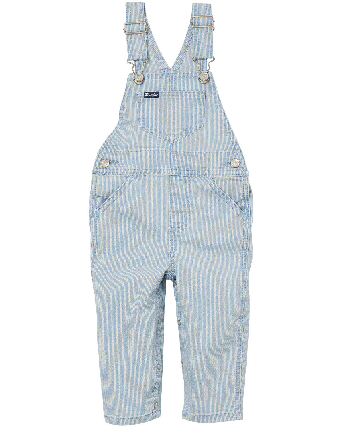 Wrangler Infant Girls' Grace Light Wash Denim Overalls