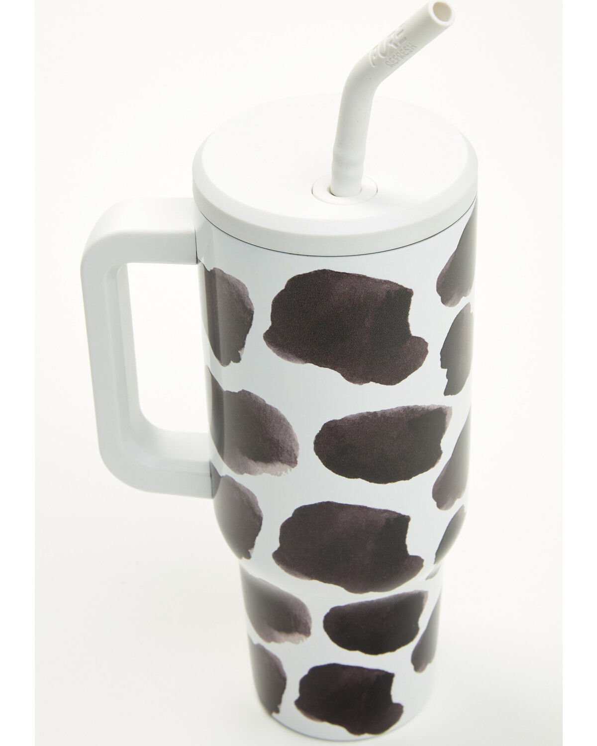 Boot Barn 40oz Cow Print Tumbler with Straw