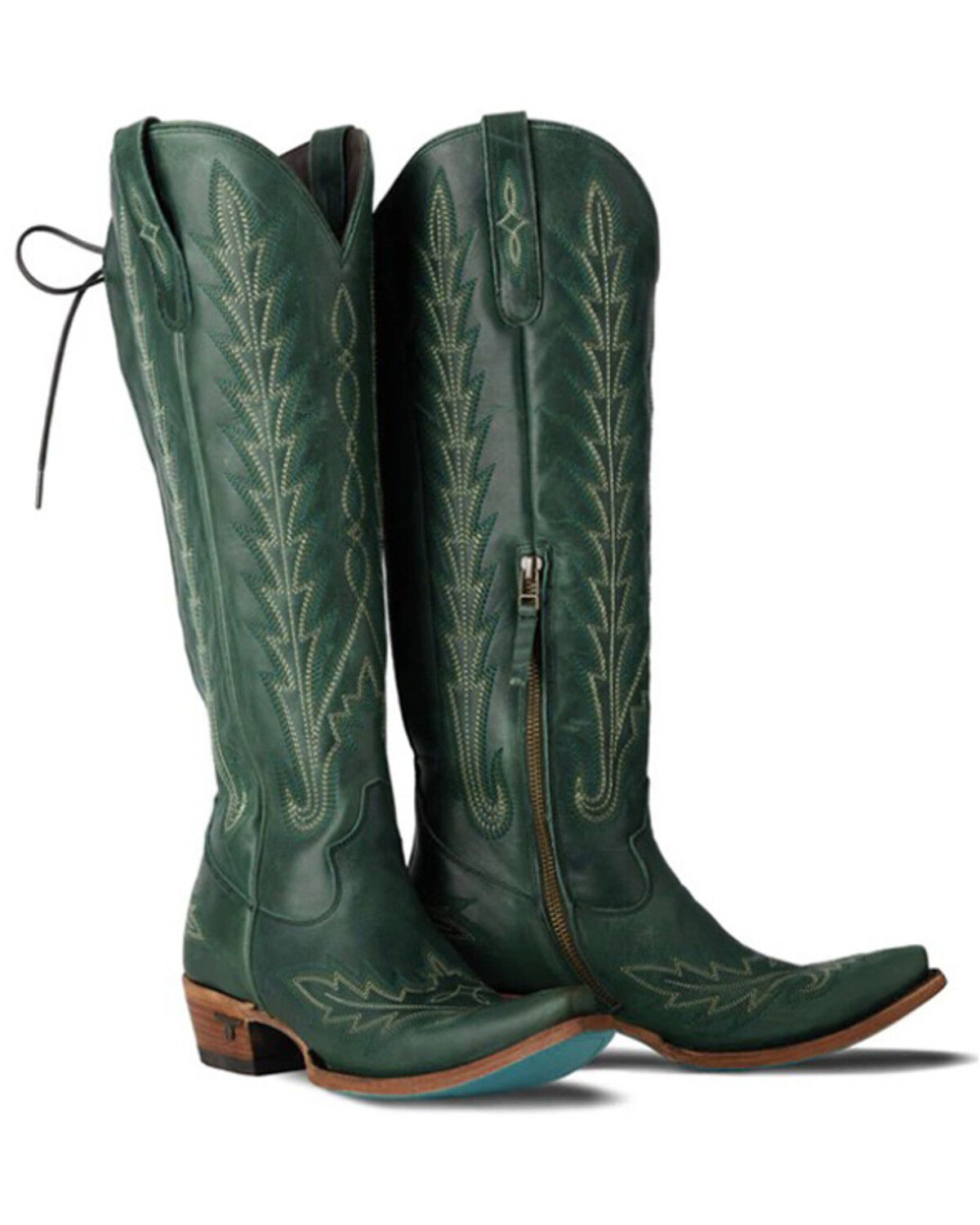 Lane Women's Lexington Knee High Corset Western Boots - Snip Toe