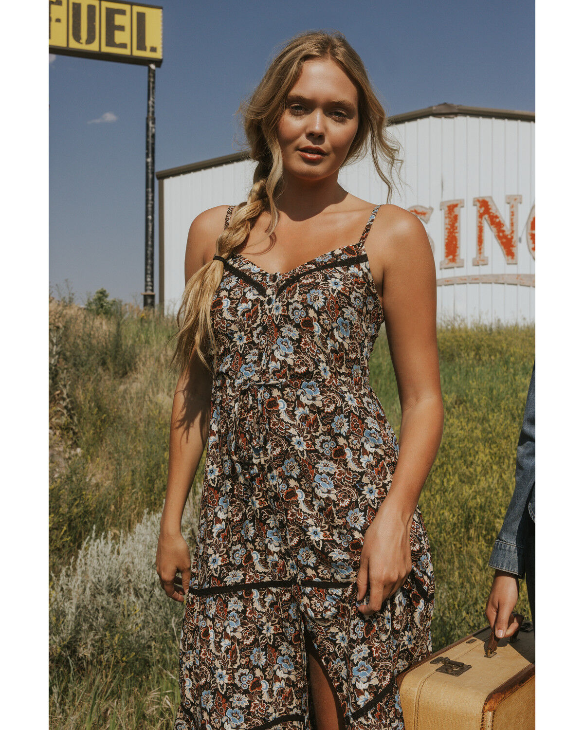 Idyllwind Women's Floral Print Sleeveless Maxi Dress