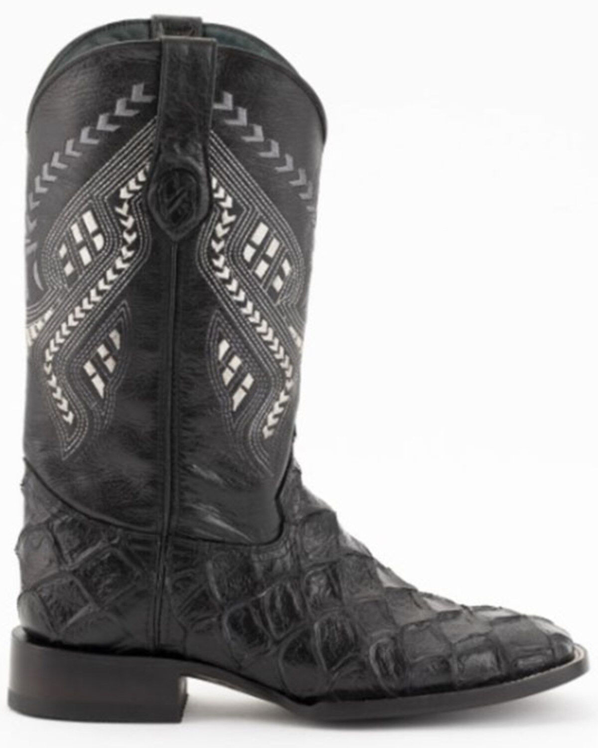 Ferrini Men's Bronco Pirarucu Print Western Boots - Stockman Square Toe