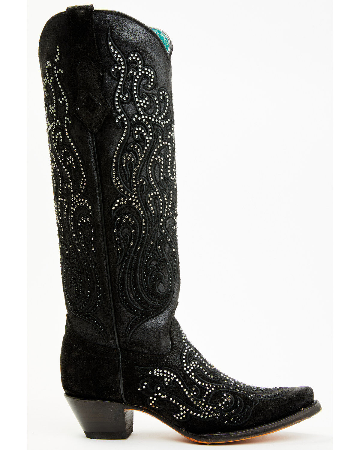 Corral Women's Crystal Embroidered Tall Western Boots - Snip Toe