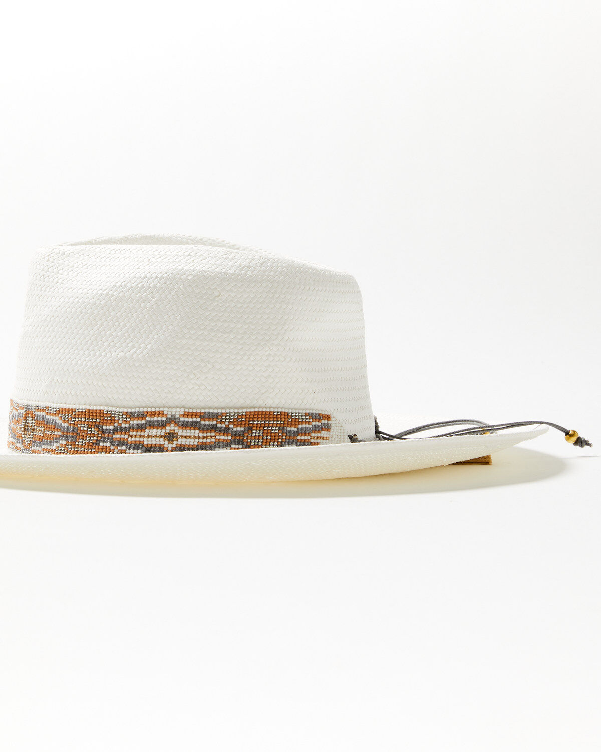 Nikki Beach Women's White Dove Straw Western Fashion Hat