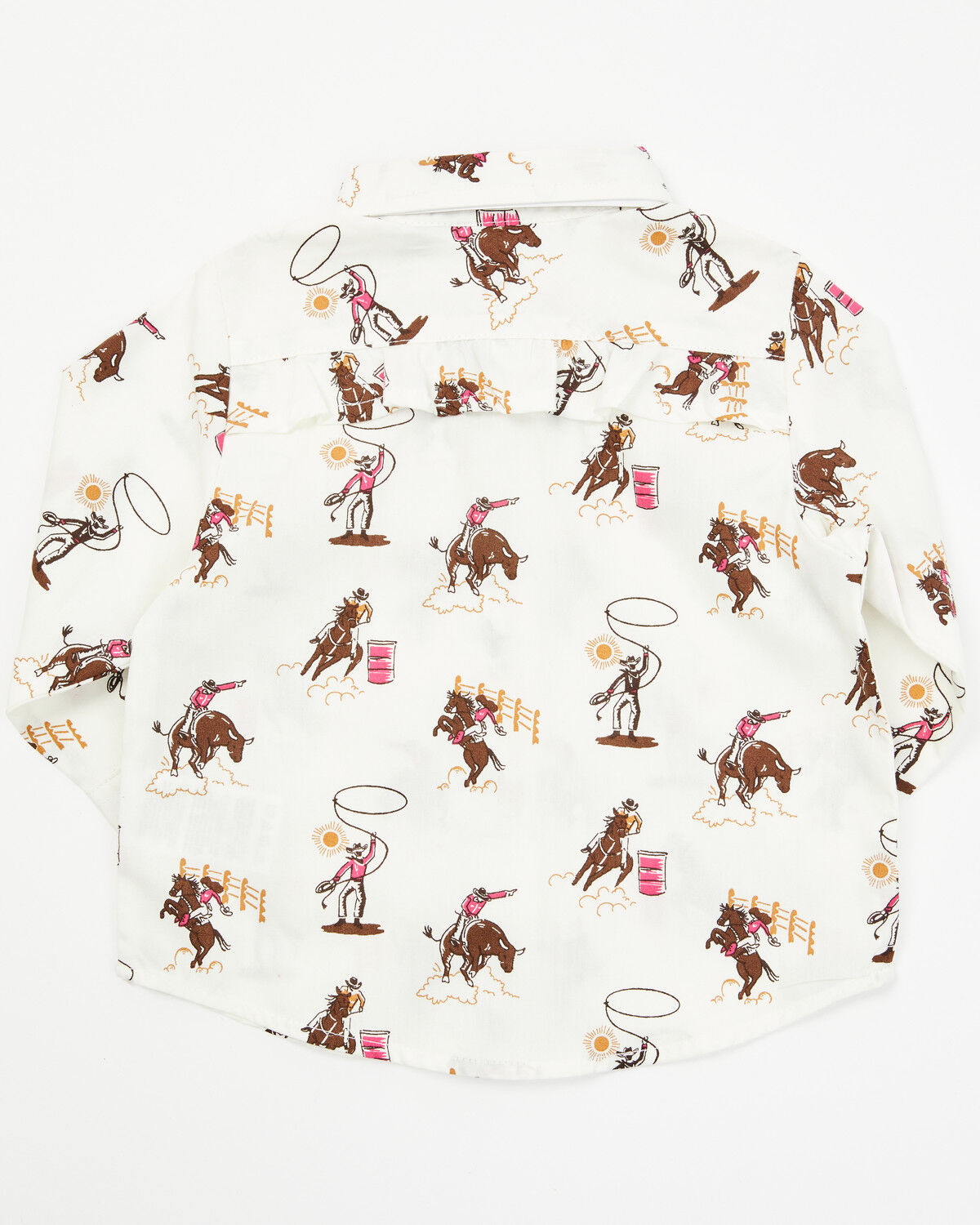 Wrangler Infant Girls' Rodeo Long Sleeve Snap Western Shirt