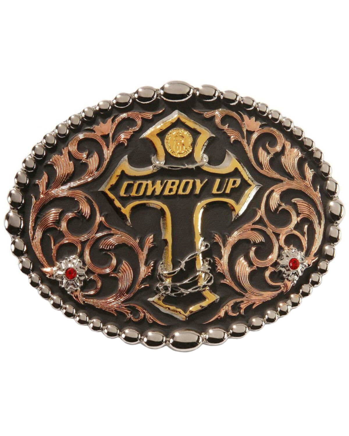 Montana Silversmiths Cowboy Up Belt Buckle