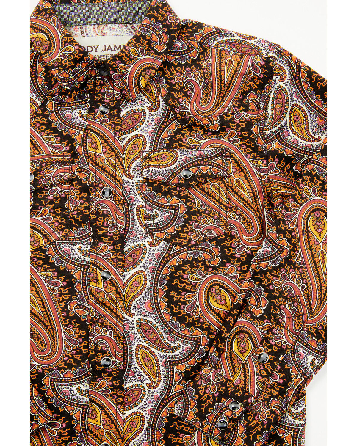 Cody James Toddler Boys' Dennis Paisley Print Long Sleeve Snap Western Shirt