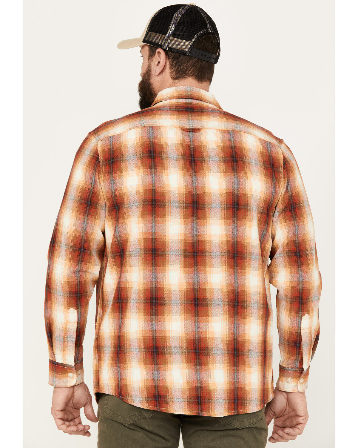 Pendleton Men's Beach Shack Plaid Print Long Sleeve Button-Down Western Shirt