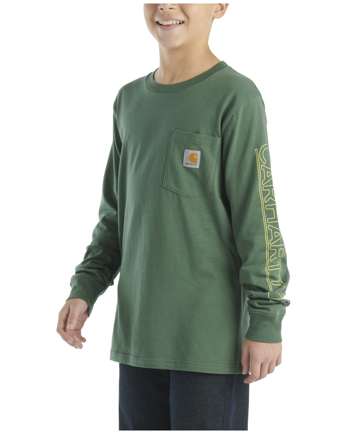 Carhartt Little Boys' Pocket Long Sleeve T-Shirt