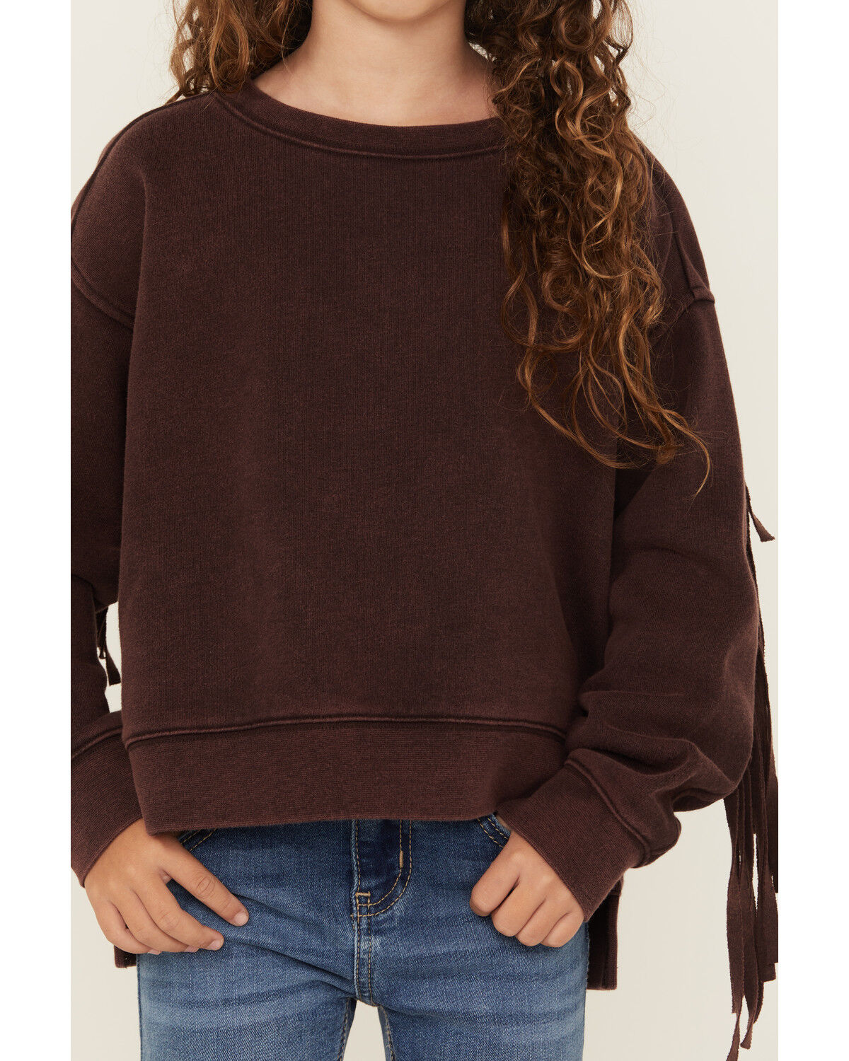 Shyanne Girls' Fringe Pullover Sweatshirt
