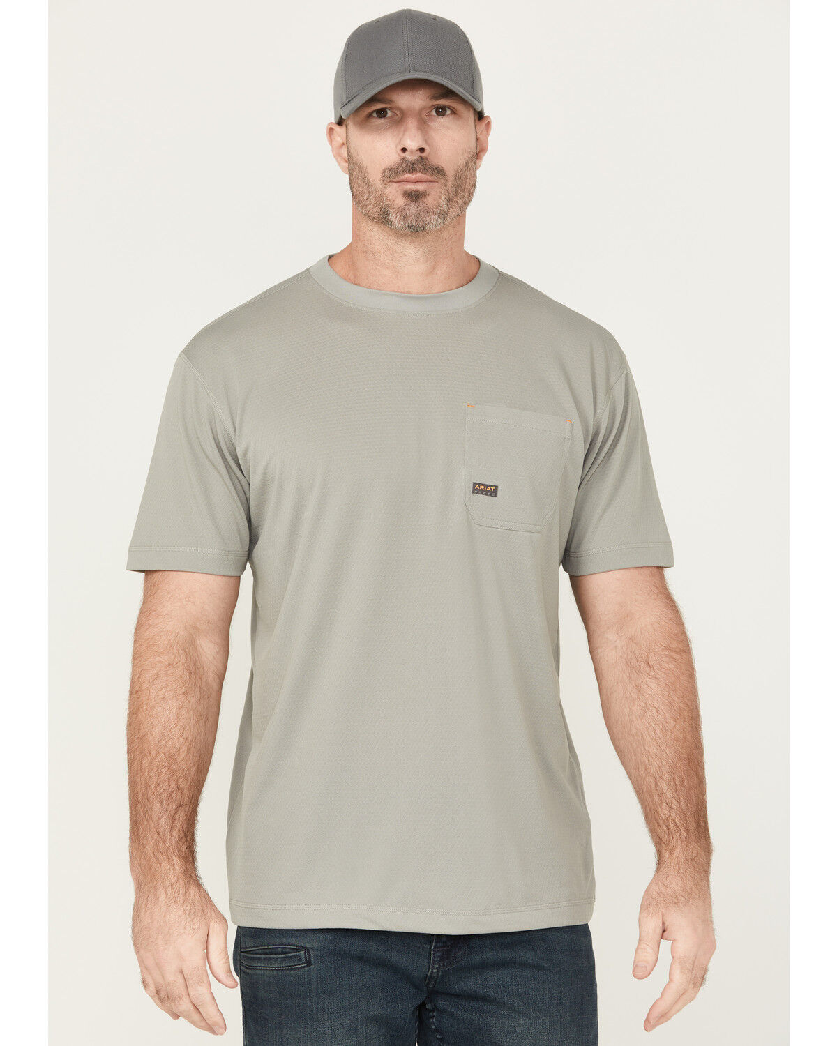Ariat Men's Rebar Heat Fighter Short Sleeve Pocket Work Shirt - Tall