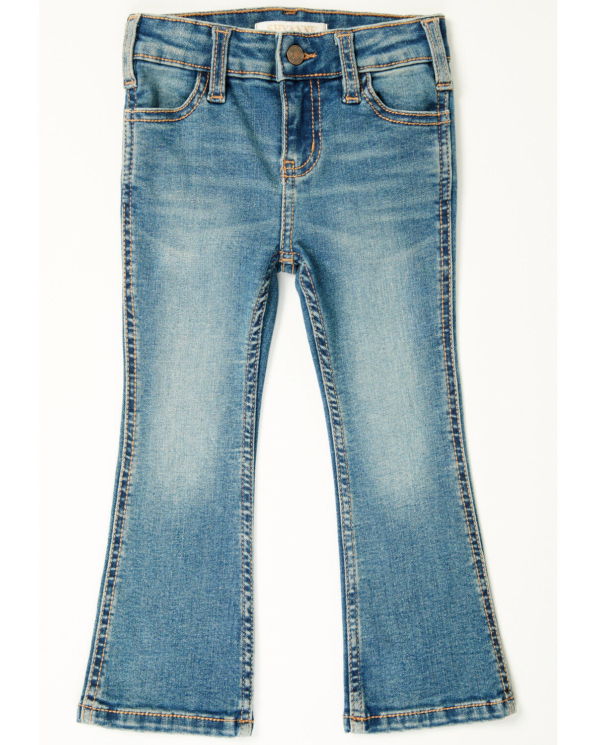 Shyanne Toddler Girls' Shayla Bootcut Embroidery Stretch Denim Jeans