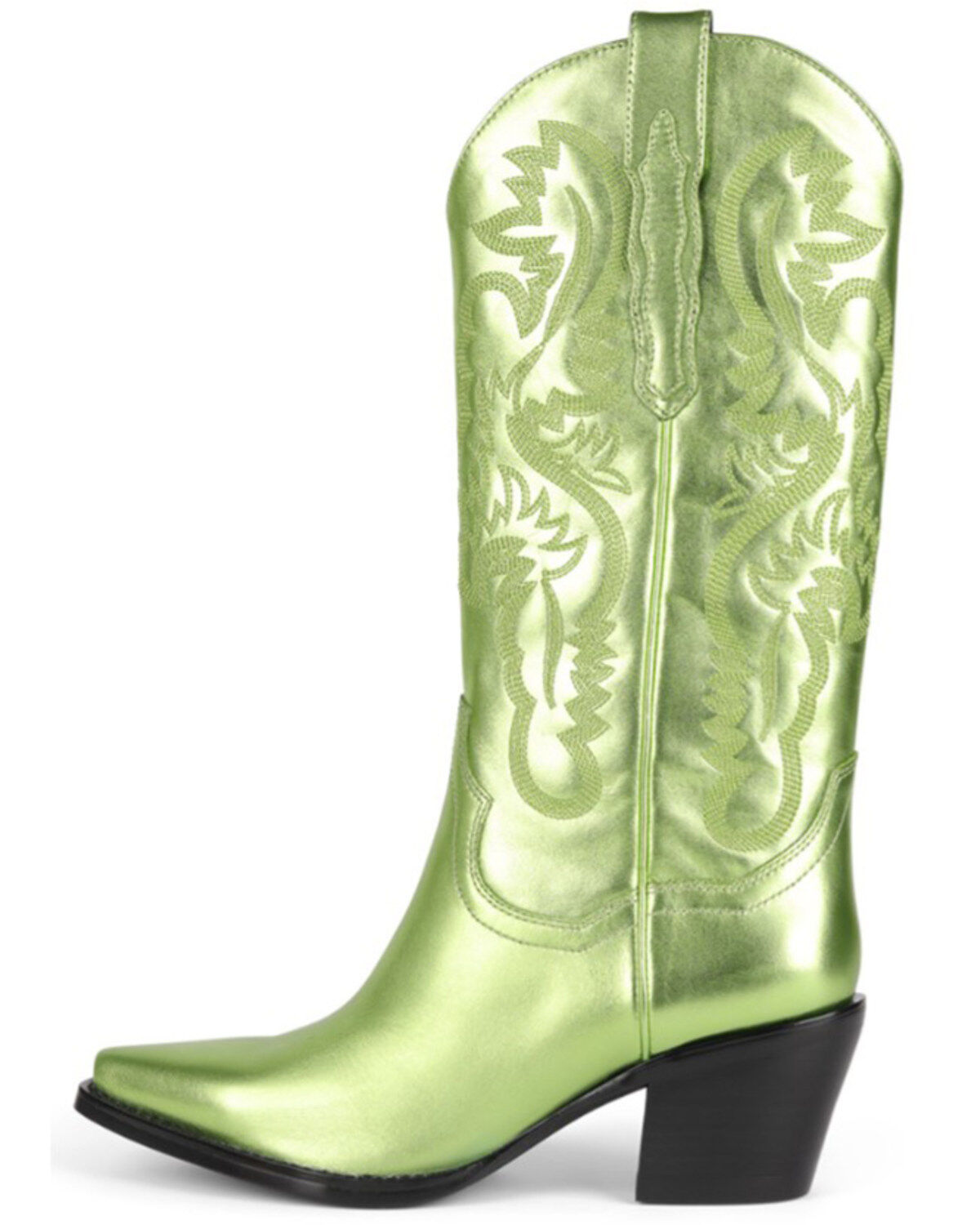 Jeffrey Campbell Women's Dagget Metallic Western Boots - Snip Toe