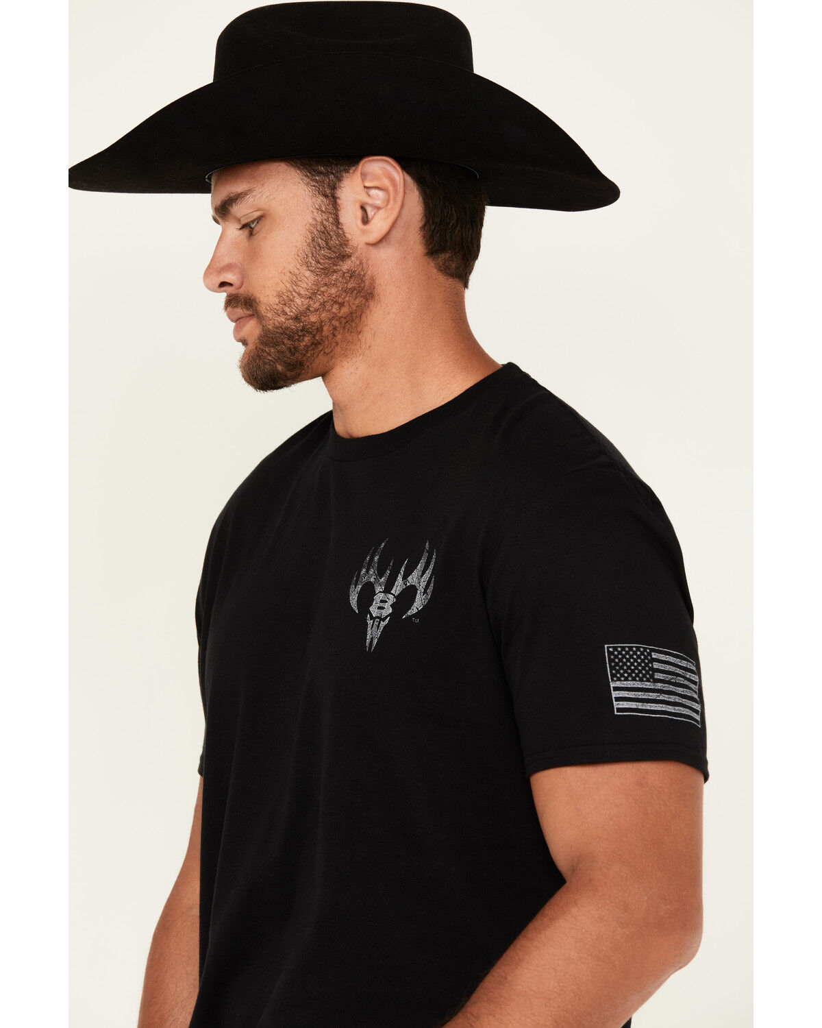 Buckwear Men's Freedom Label Short Sleeve Graphic T-Shirt