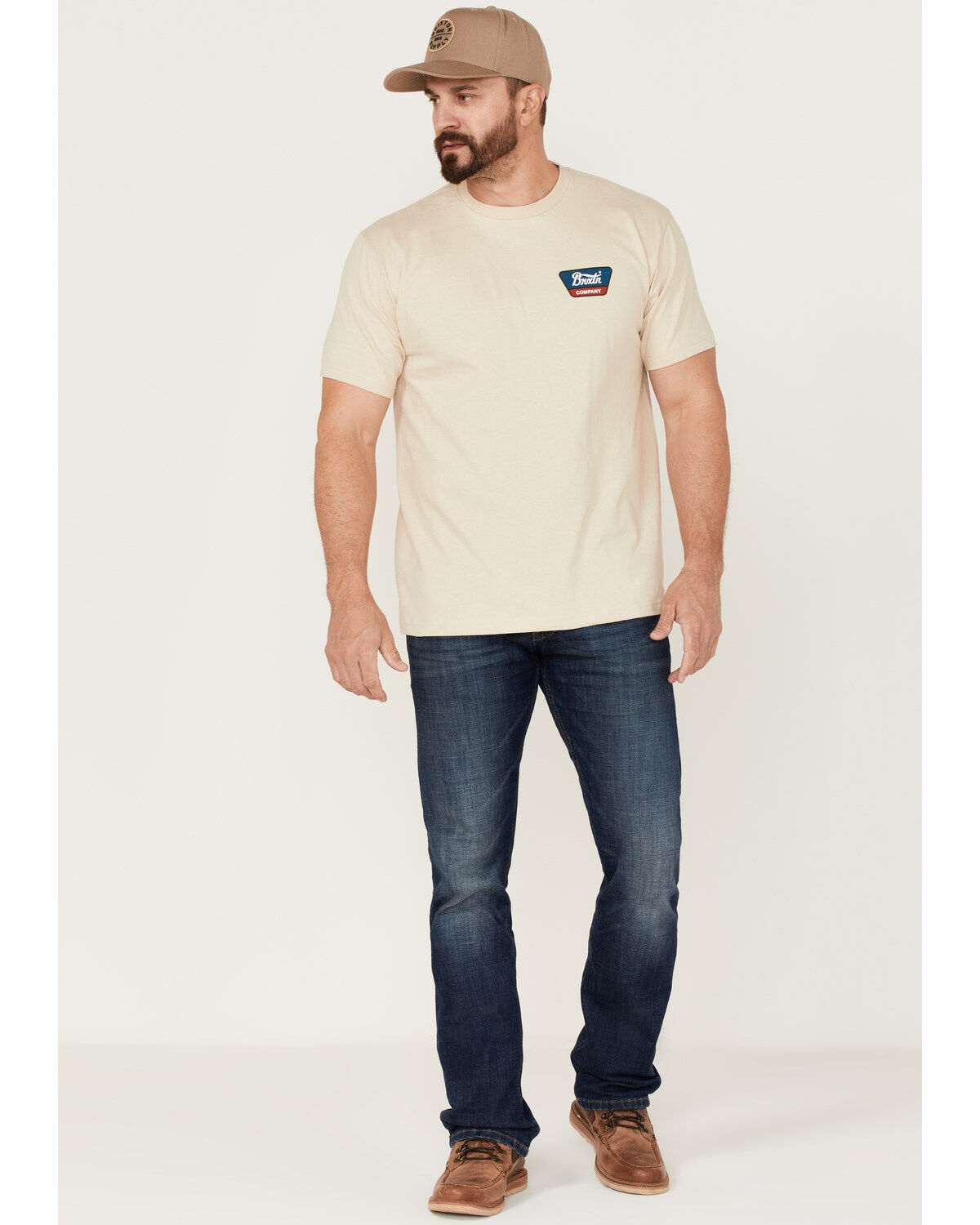Brixton Men's Linwood Logo Graphic Standard T-Shirt