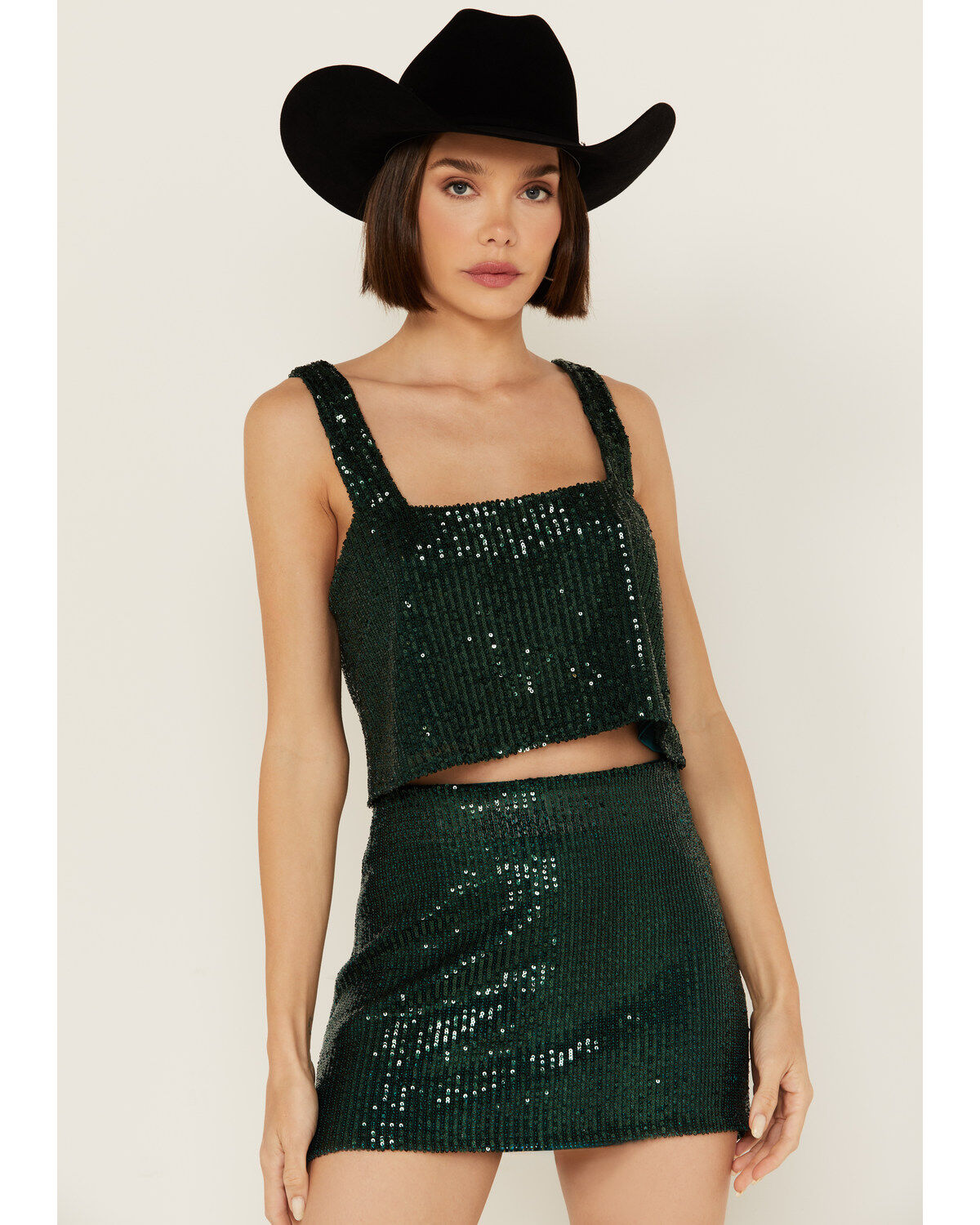 Show Me Your Mumu Women's Tara Sequins Crop Top
