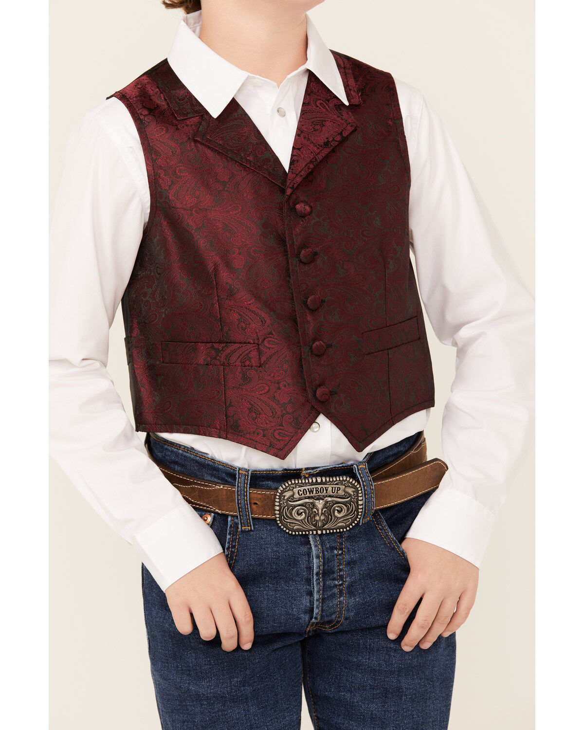 Scully Boys' Paisley Vest