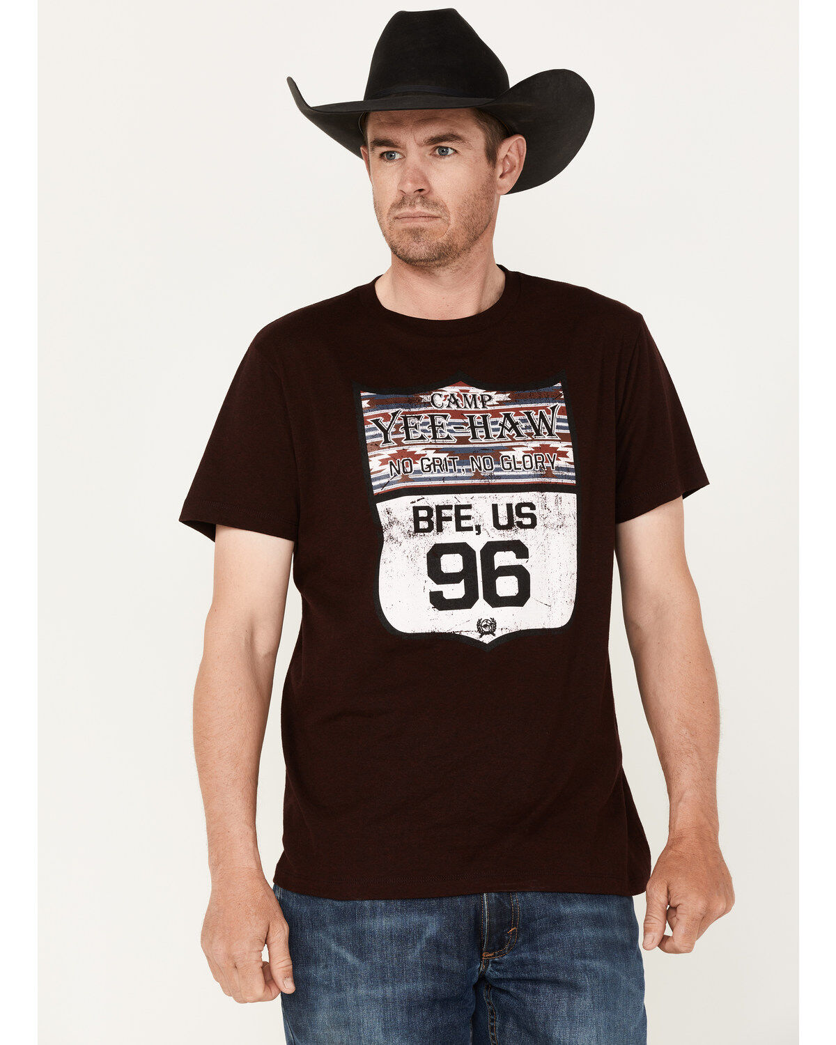 Cinch Men's Camp Yee-Haw Route 96 Sign Graphic T-Shirt