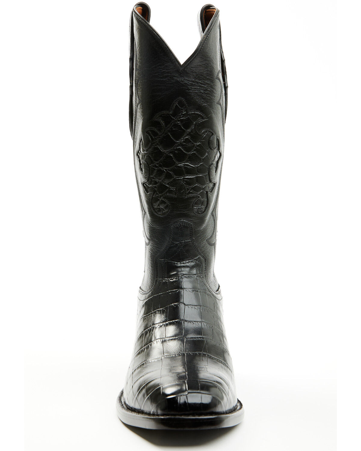 Tony Lama Men's Nile Lightwood Exotic Caiman Western Boots - Square Toe