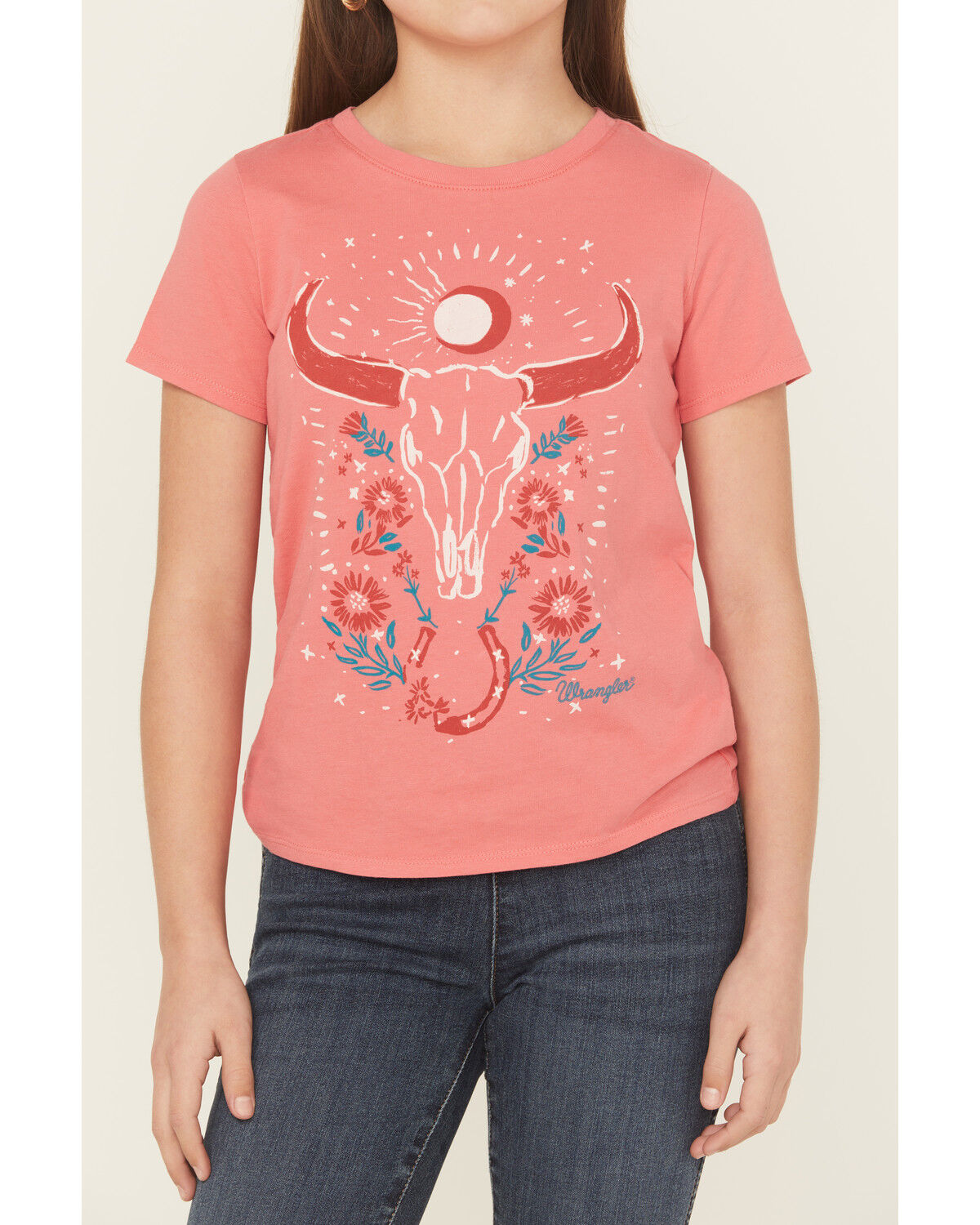 Wrangler Girls' Steer Short Sleeve Graphic Tee