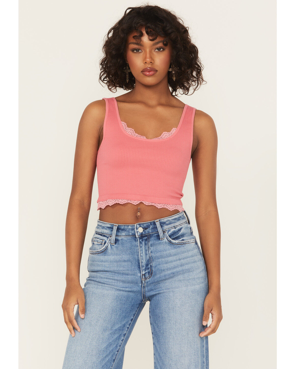 Fornia Women's Lace Trim Bralette