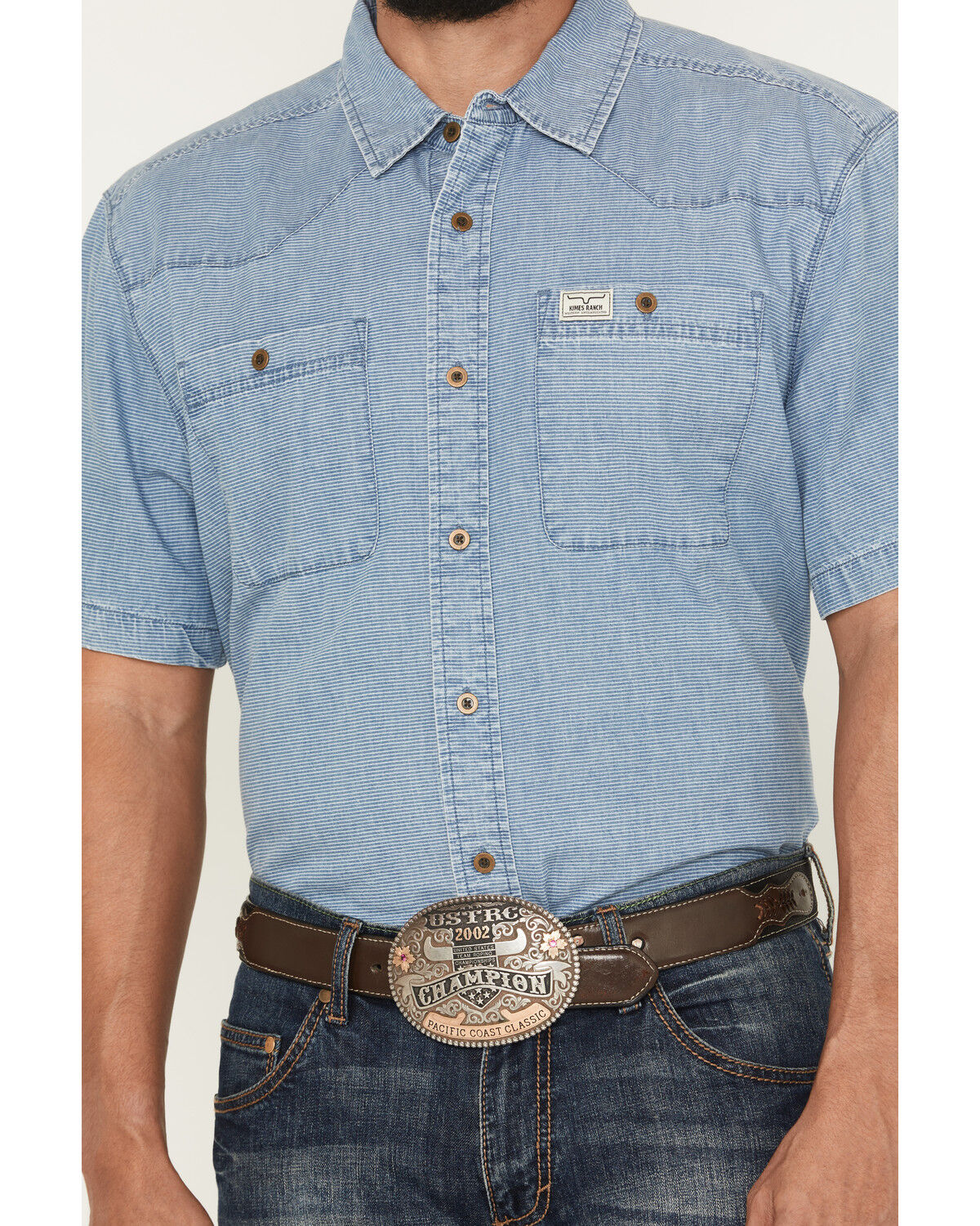 Kimes Ranch Men's Shifter Solid Short Sleeve Button-Down Western Shirt