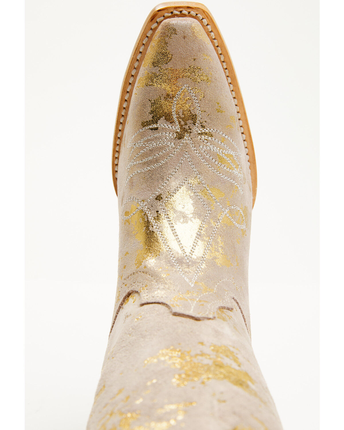 Corral Girls' Golden Touches Suede Western Boots - Snip Toe