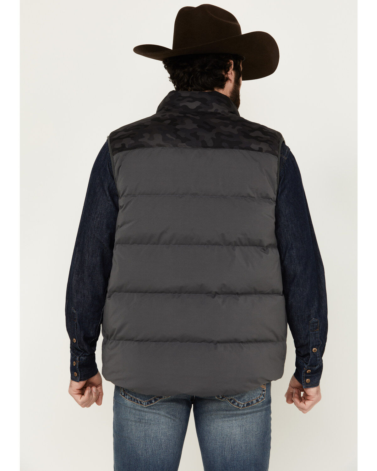 Brothers and Sons Men's Reversible Sherpa Down Vest