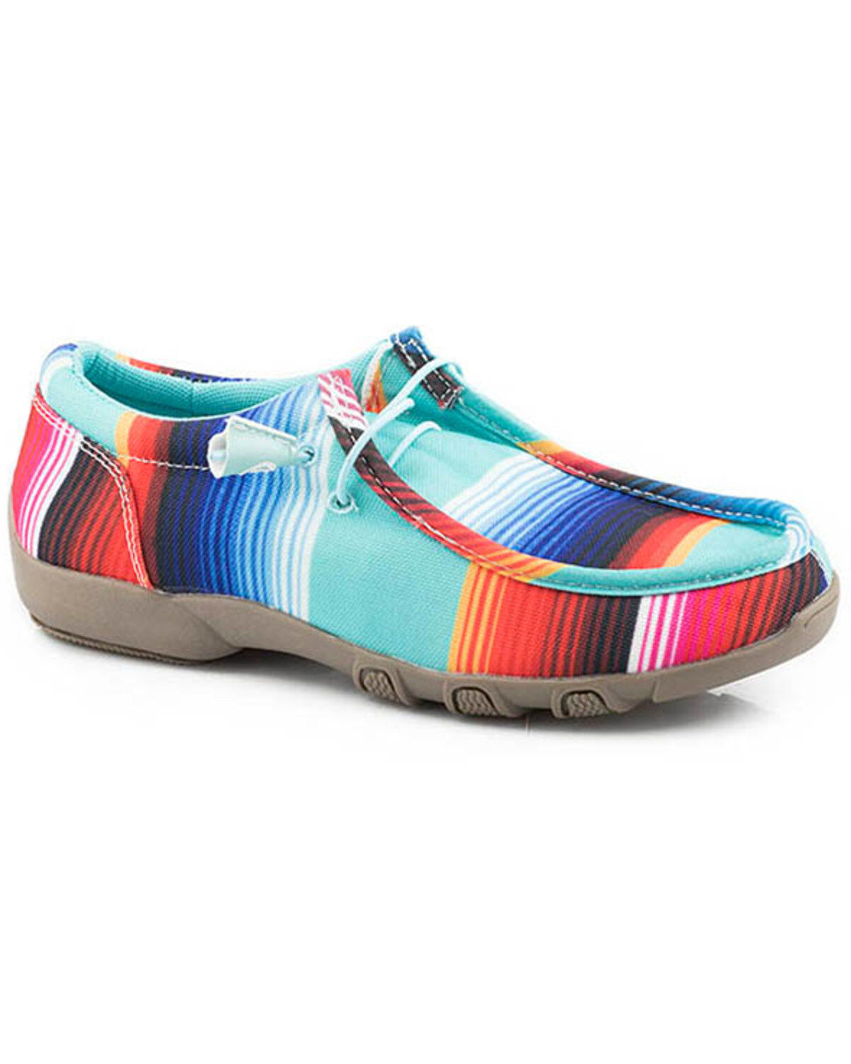 Roper Women's Chillin' Serape Striped Print Casual Shoes - Moc Toe