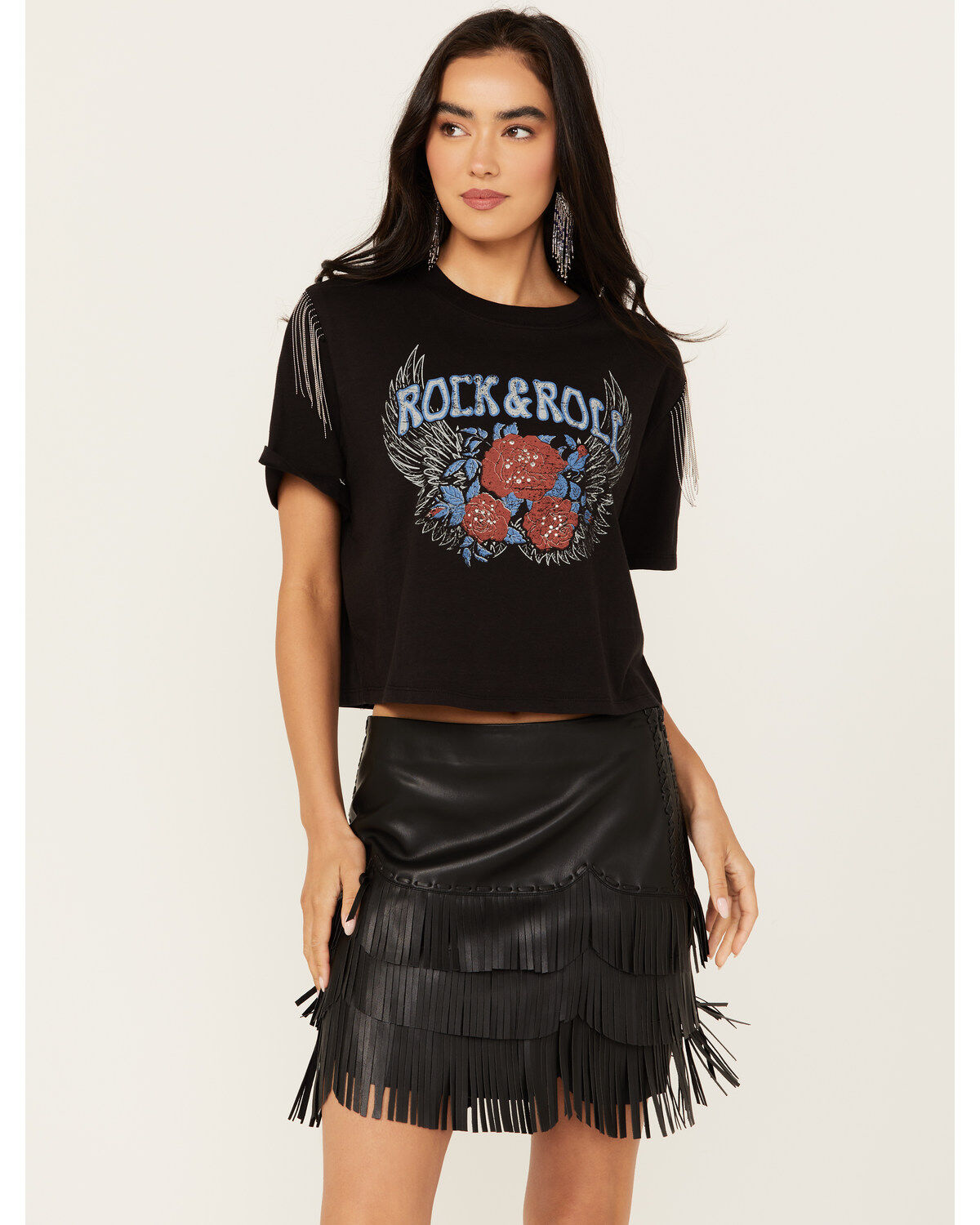 Idyllwind Women's Robin Rock & Roll Embellished Short Sleeve Graphic Tee