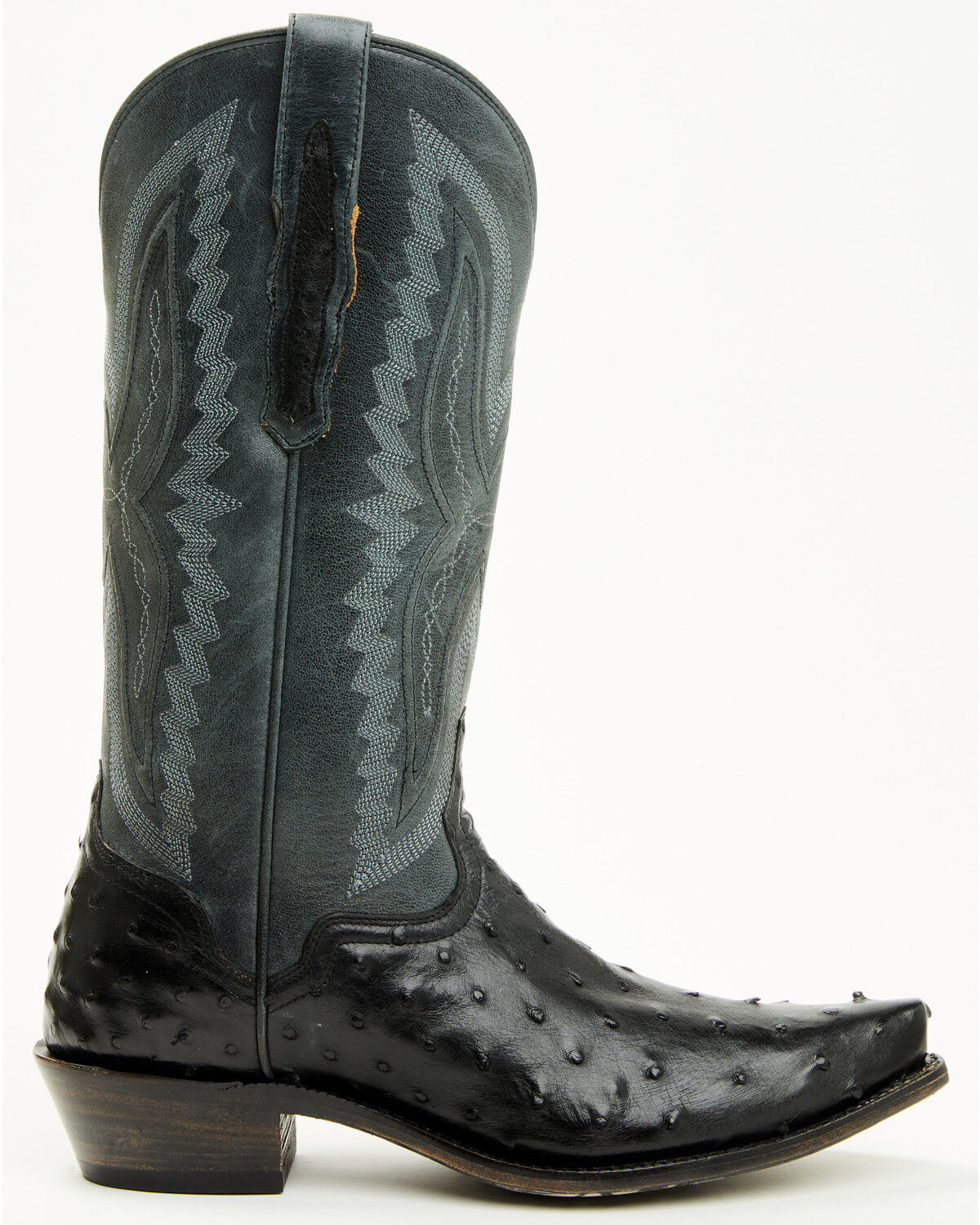 El Dorado Women's Camille Exotic Ostrich Tall Western Boots - Snip Toe